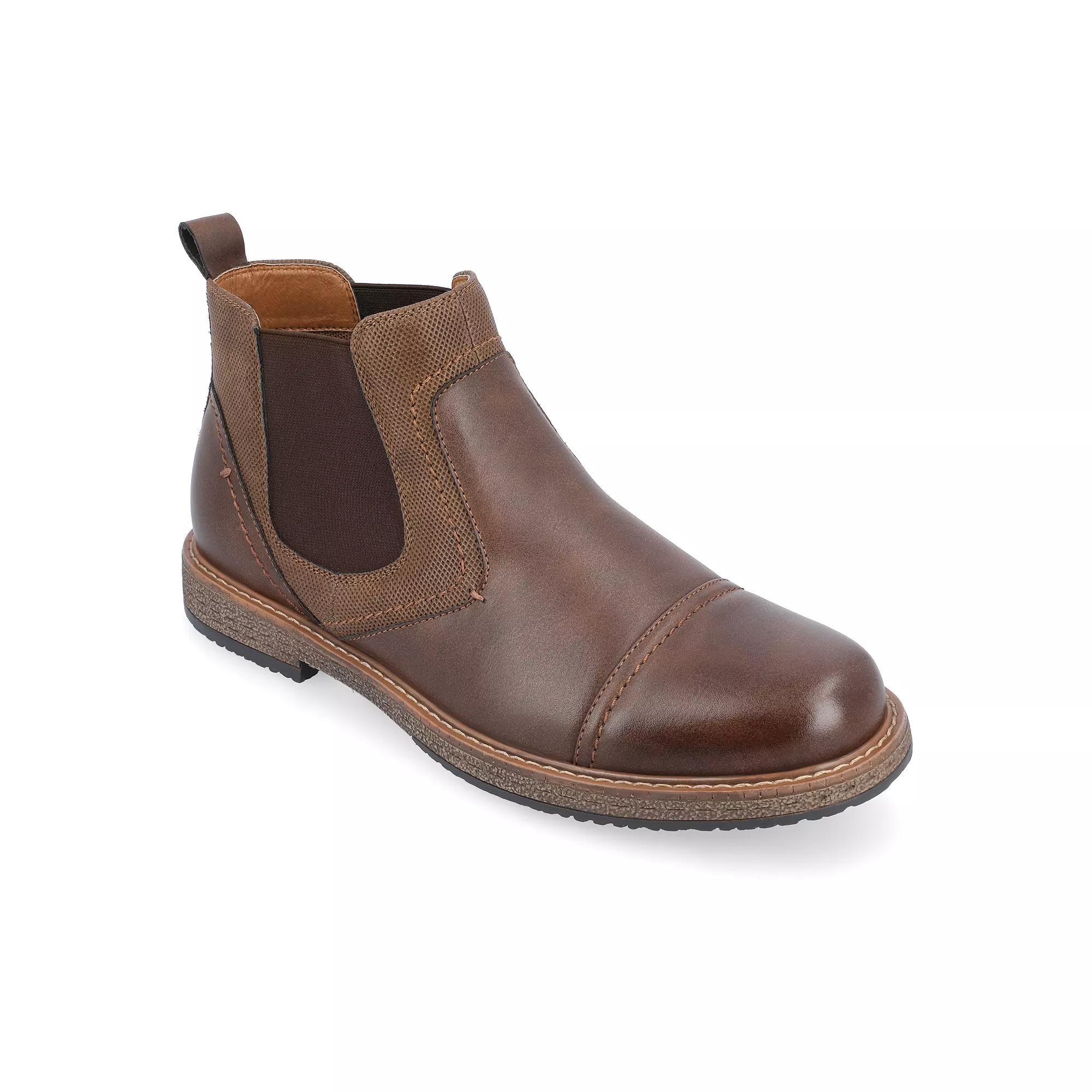 VANCE Lancaster Chelsea Men's Ankle Boots, Size: 10, Black Product Image
