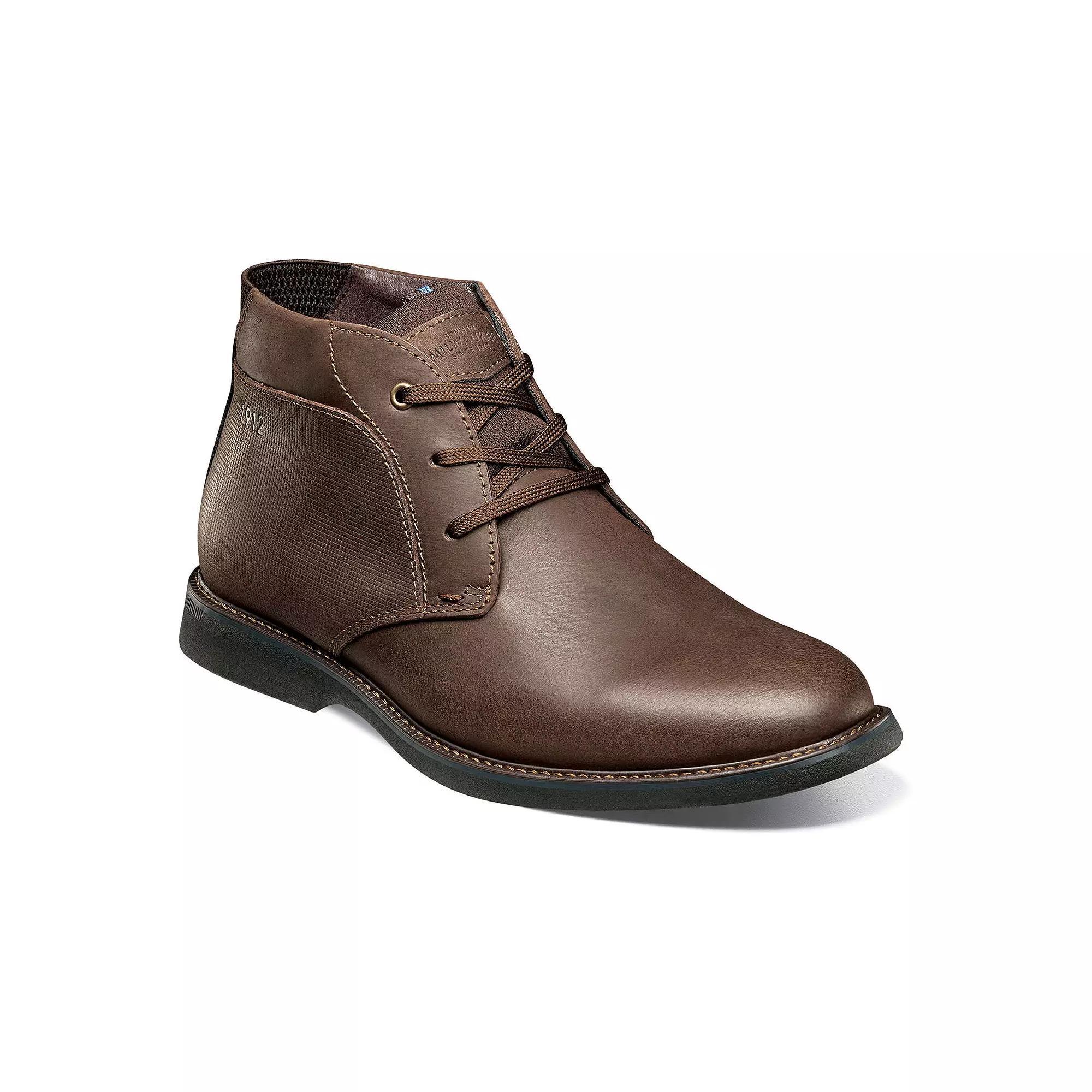 Nunn Bush® Otto Men's Leather Plain Toe Chukka Boots, Size: 12, Brown Ch Product Image