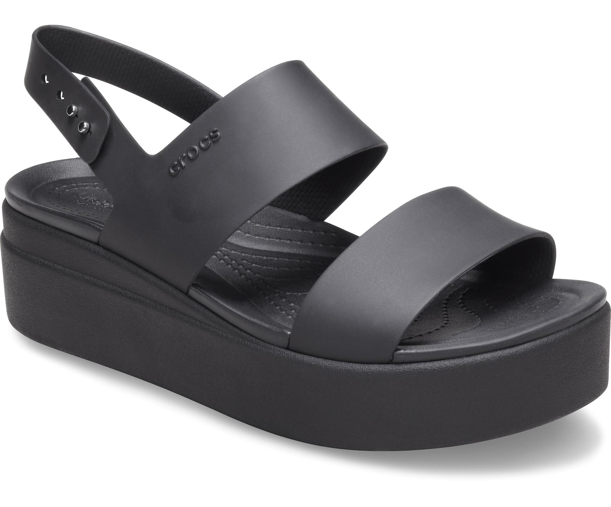 Crocs Womens Brooklyn Low Wedge Platform Sandals Product Image