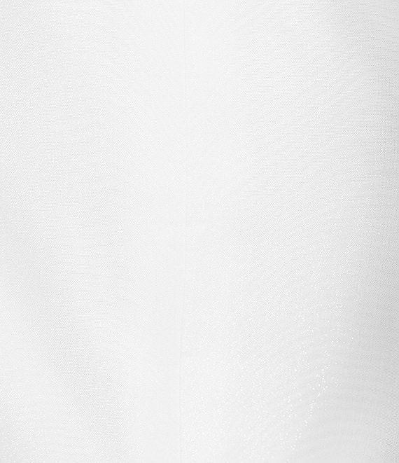 Alex Evenings 3/4 Illusion Sleeve Portrait Collar Tie Waist Organza Blouse Product Image