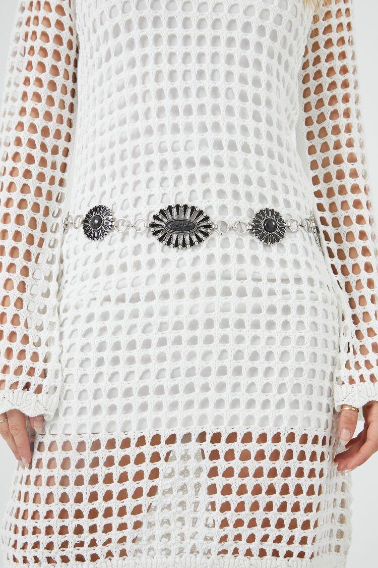 Etched Faux Stone Chain Belt | Forever 21 Product Image