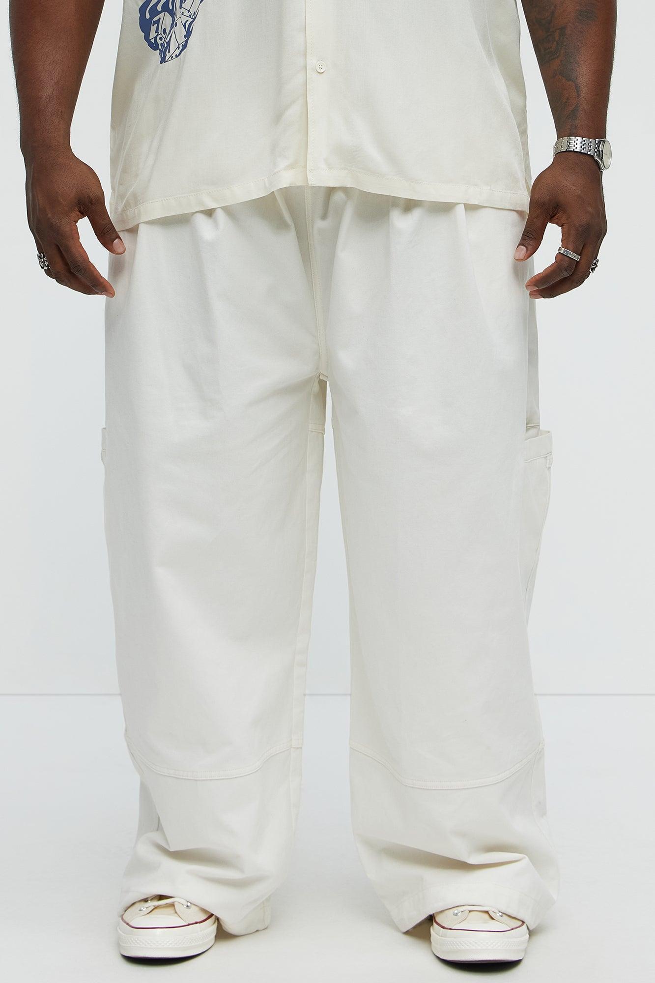 Baggy Damn Right Pants - Off White Product Image