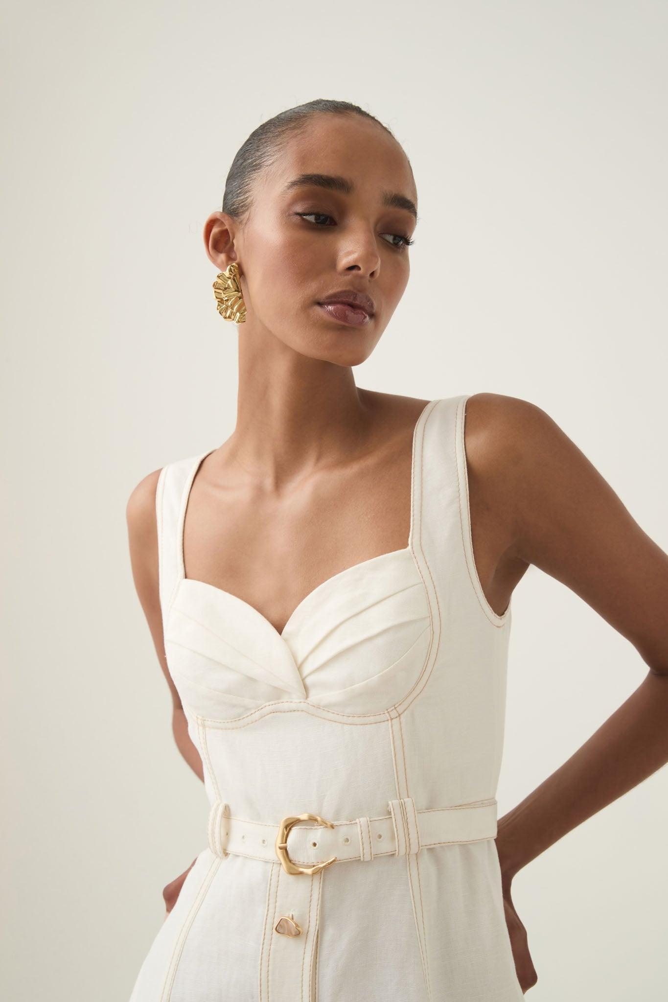 Mariel Trapeze Midi Dress Product Image