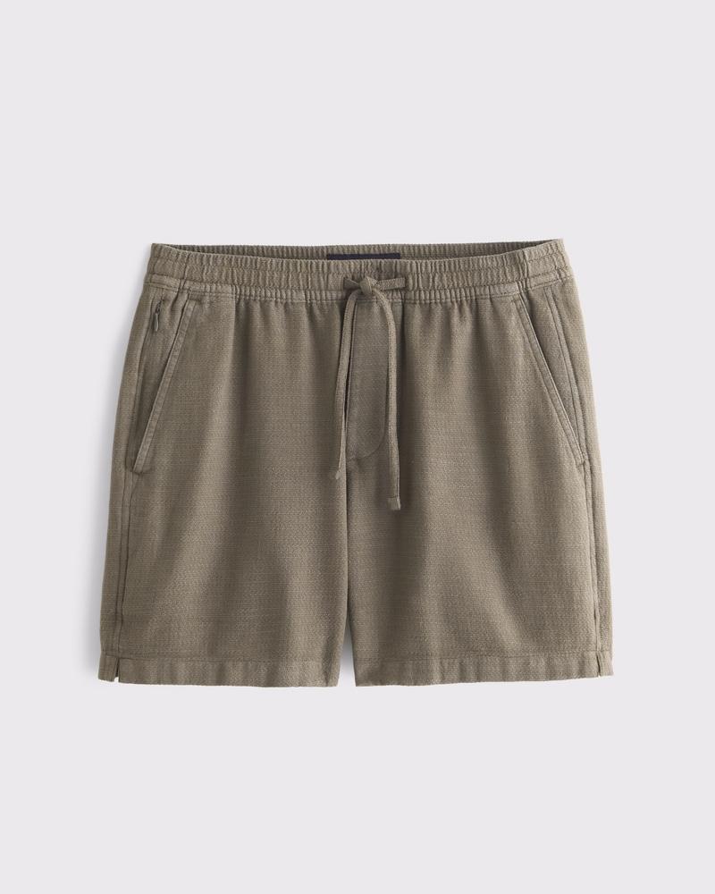 Textured Pull-On Short Product Image