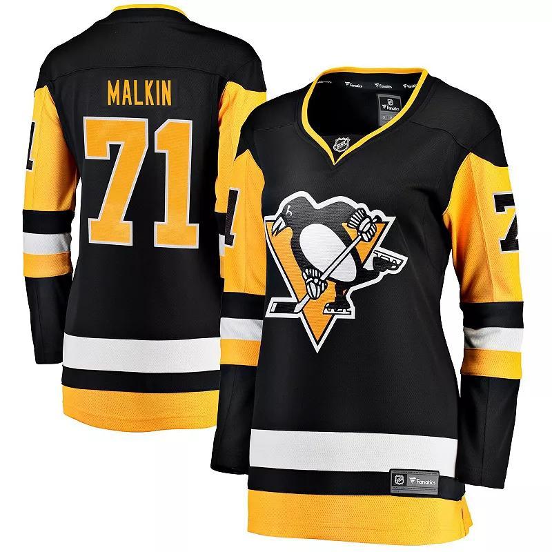 Women's Fanatics Evgeni Malkin Black Pittsburgh Penguins Home Breakaway Player Jersey, Size: XL Product Image