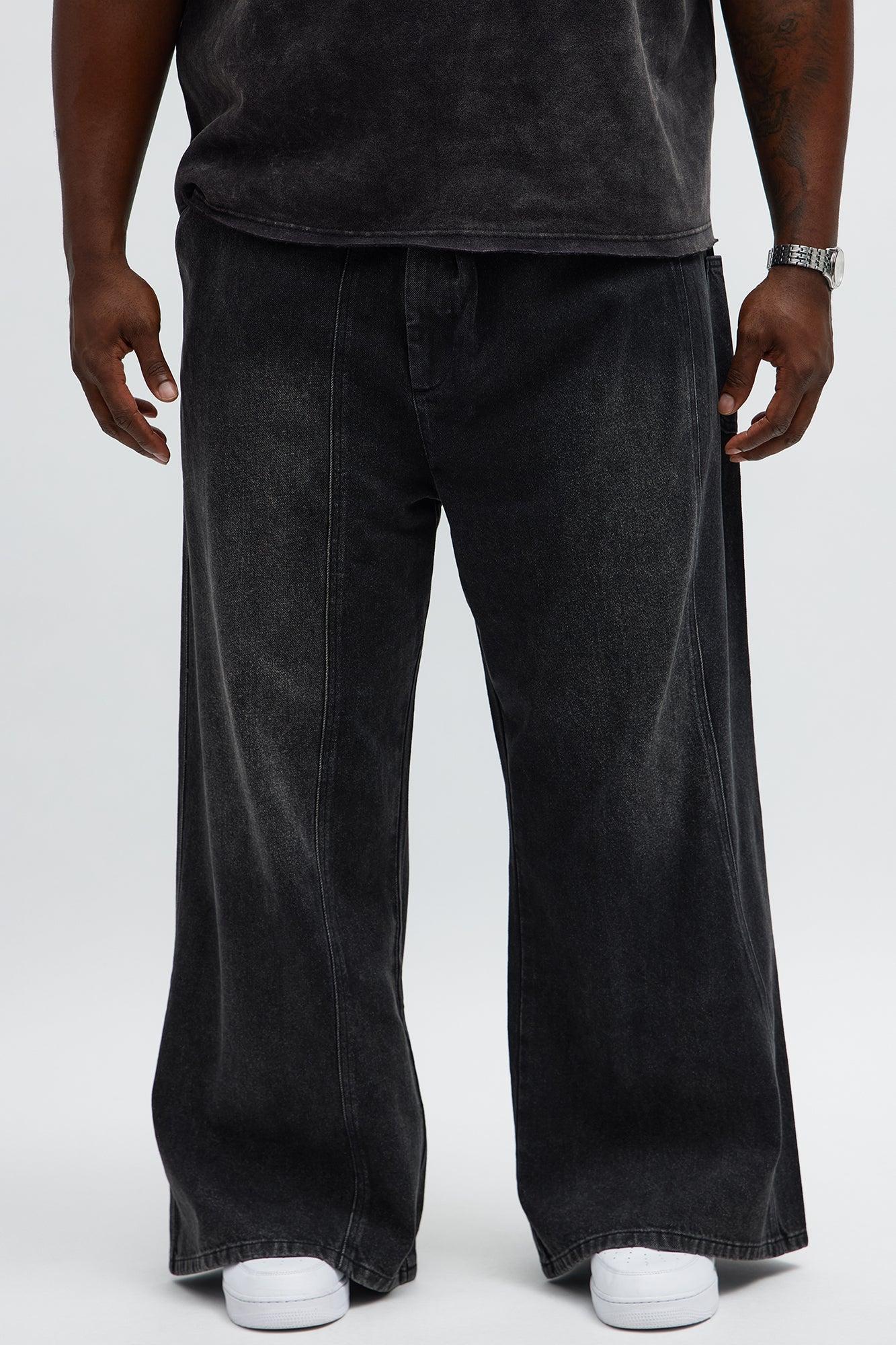 Baggy Crossover Come Again Jeans - Black Wash Male Product Image