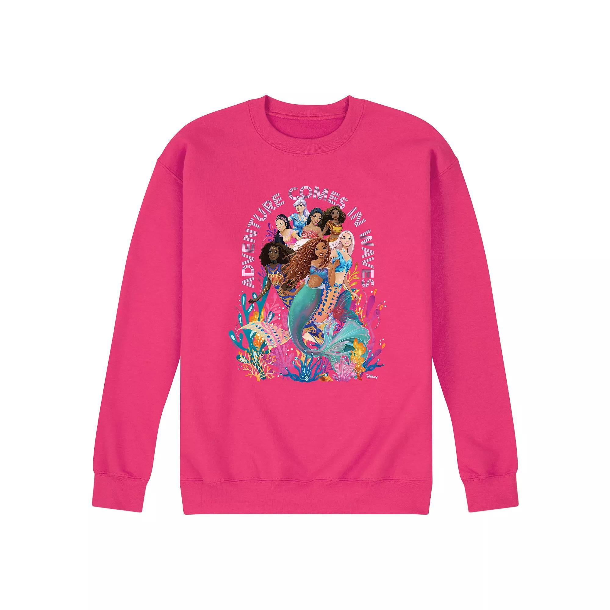 Disneys The Little Mermaid Mens Waves Graphic Tee Product Image