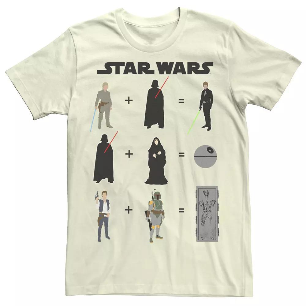 Men's Star Wars Rebel and Imperial Mathematical Equations Tee, Size: 3XL, Grey Heather Product Image