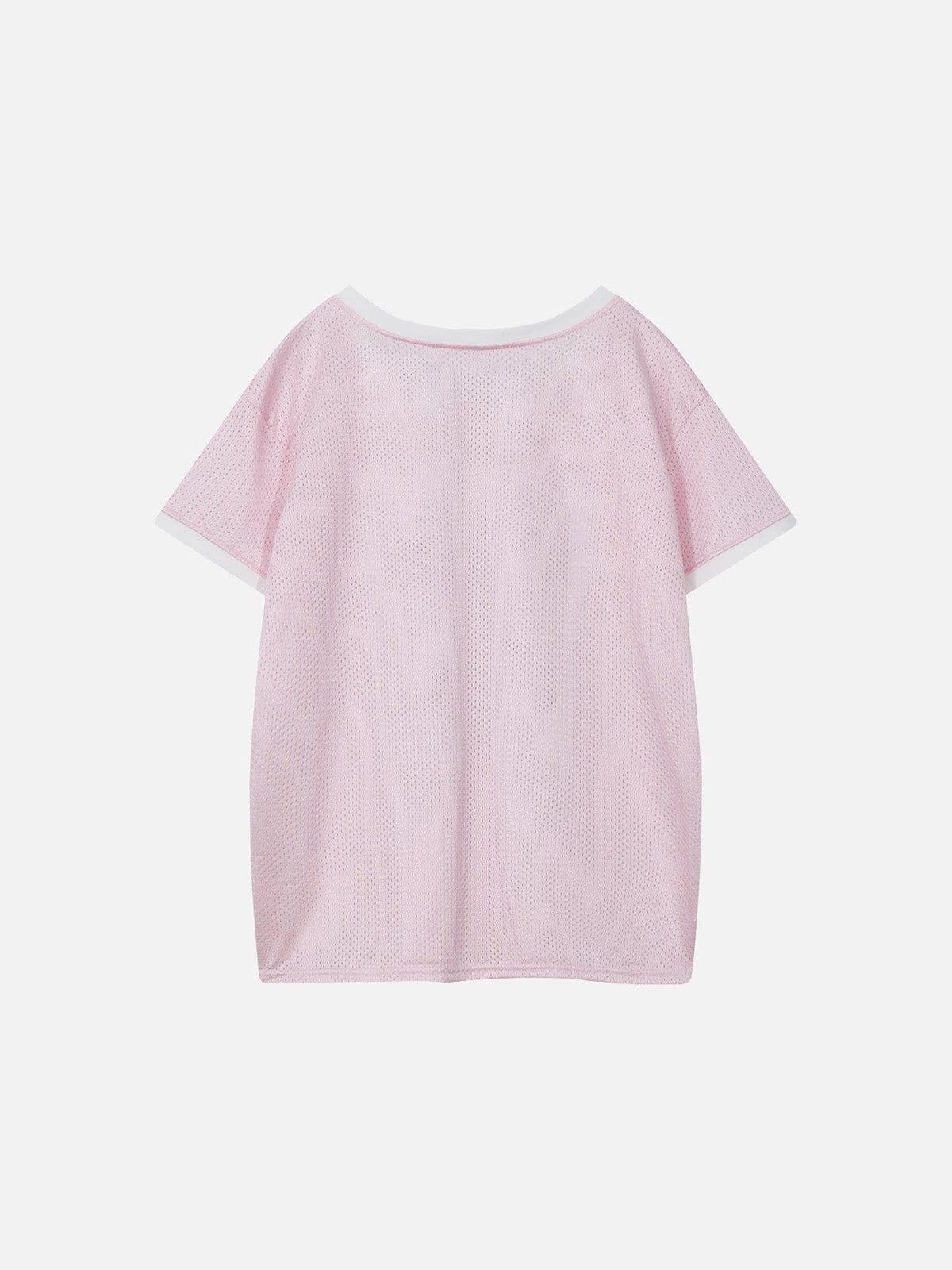 Aelfric Eden Print Mesh V-Neck Football Jersey Product Image