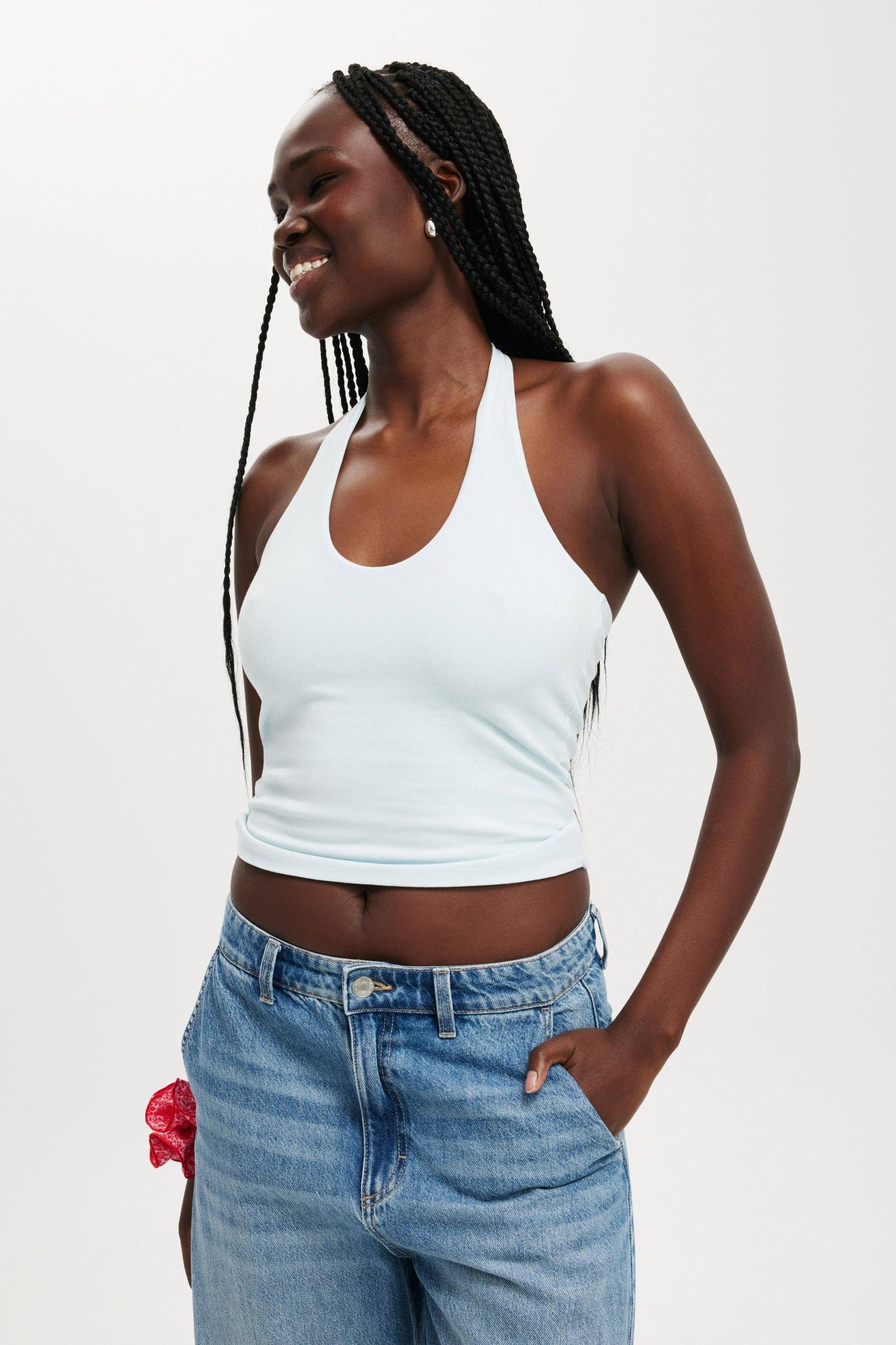 Cotton On Women - All Day V Neck Halter - White Product Image
