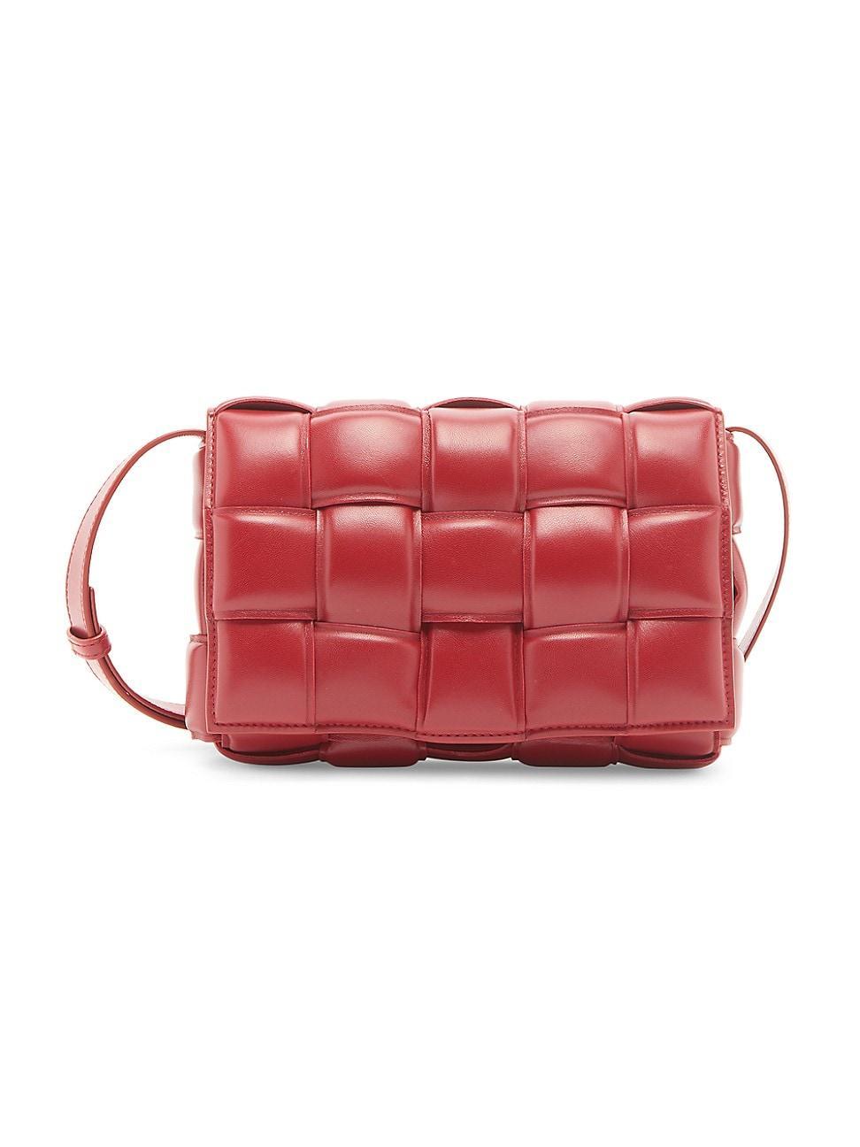 Womens The Cassette Padded Leather Crossbody Bag Product Image