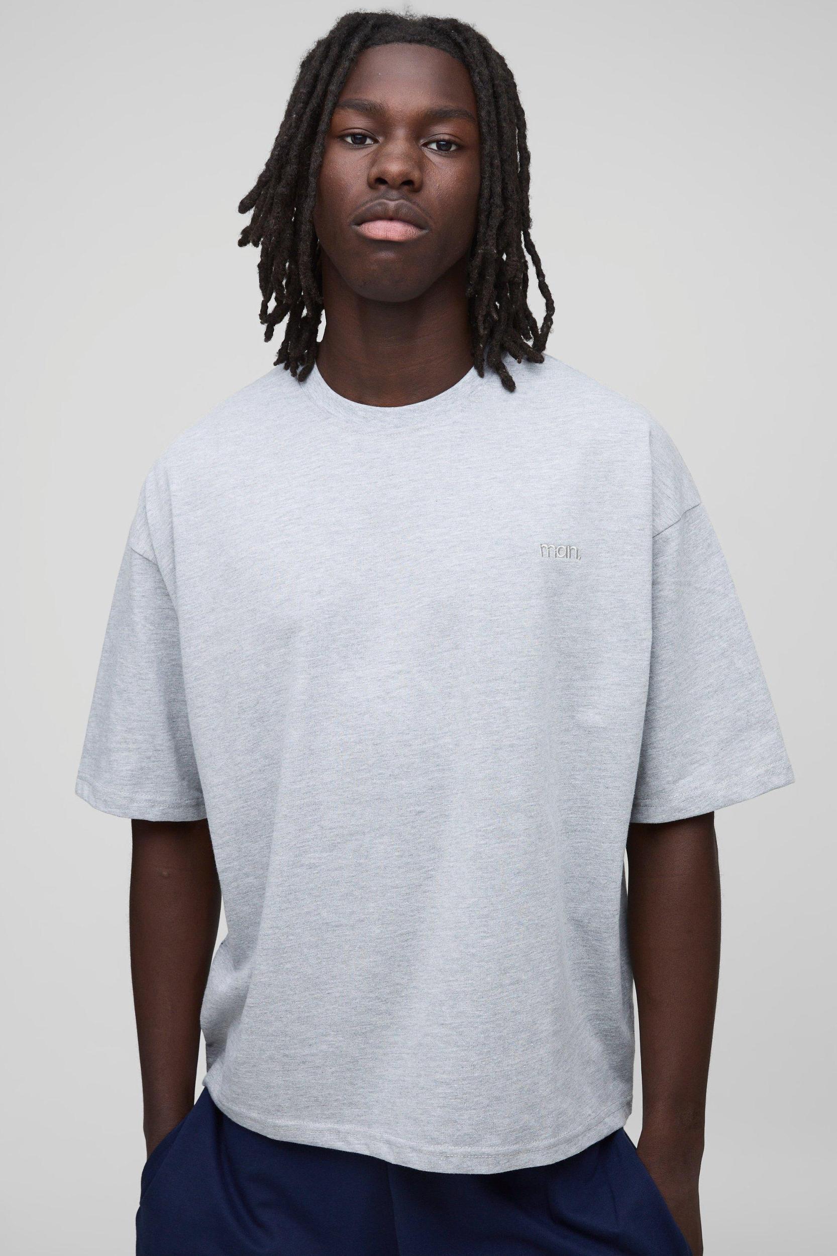 MAN. Oversized Boxy Crew Neck T-shirt | boohooMAN USA Product Image