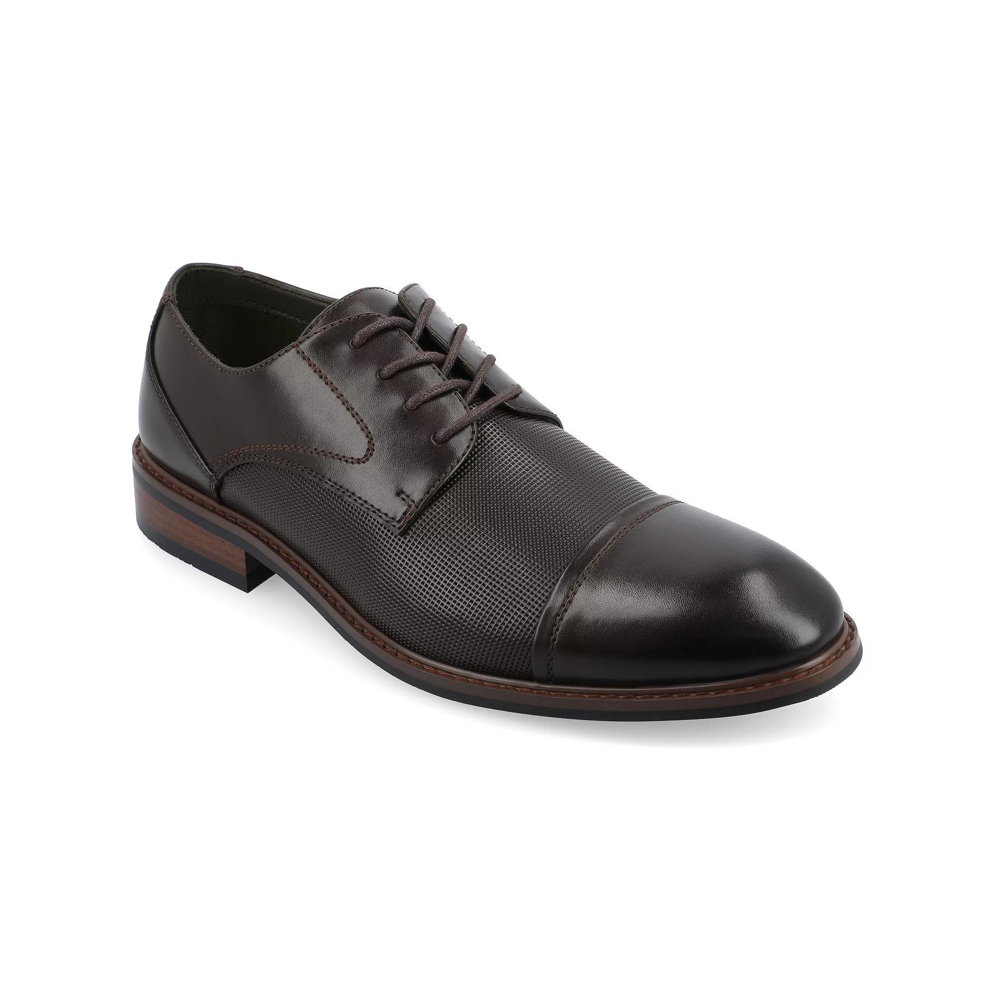 VANCE Chandler Mens Tru Comfort Foam Dress Shoes Brown Product Image