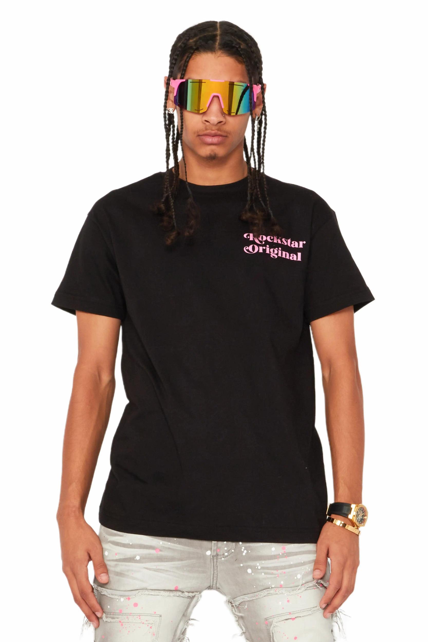 Diamo Black Graphic T-Shirt Male Product Image