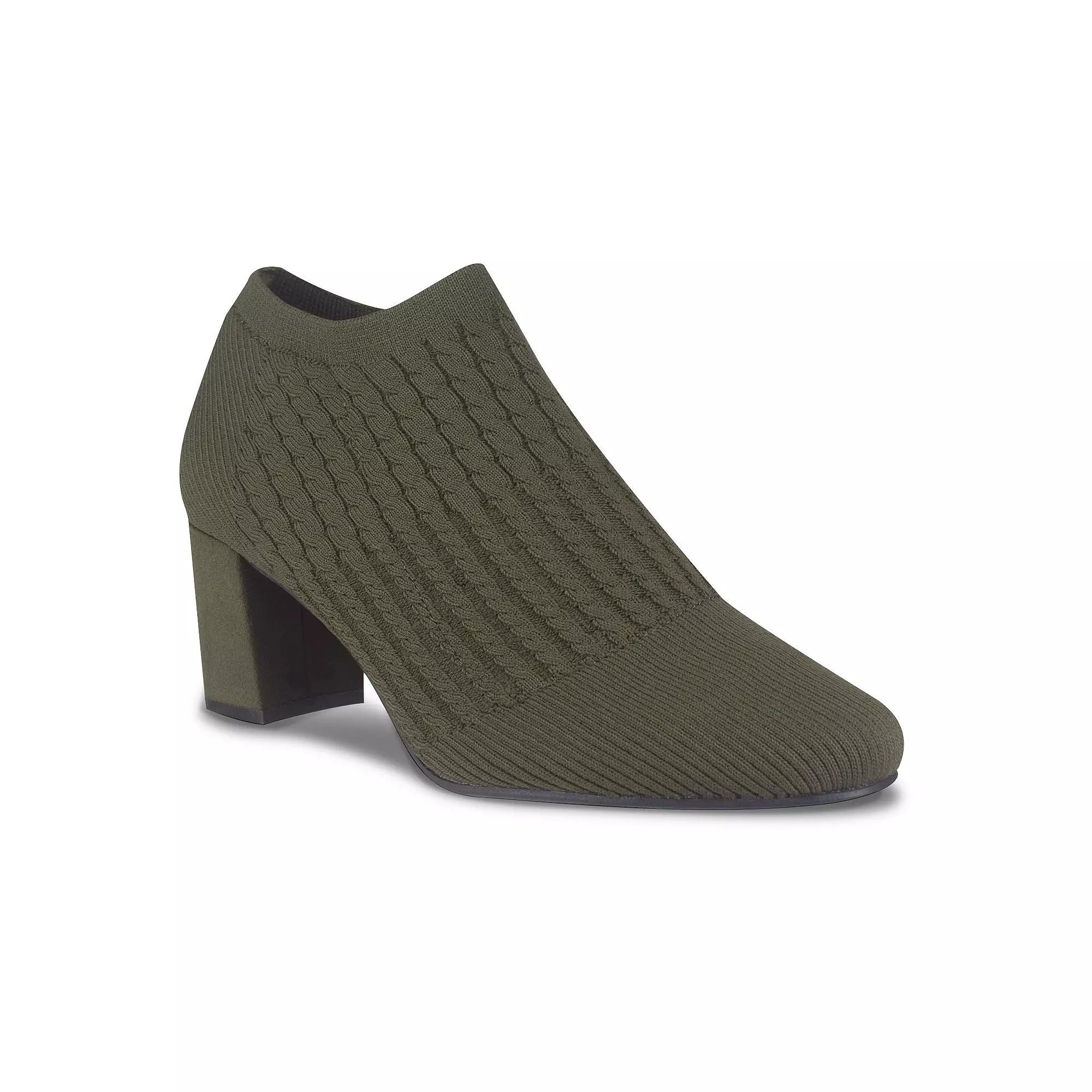 Impo Nancia Women's Stretch Knit Ankle Boots, Size: 6.5, Kale Green Product Image
