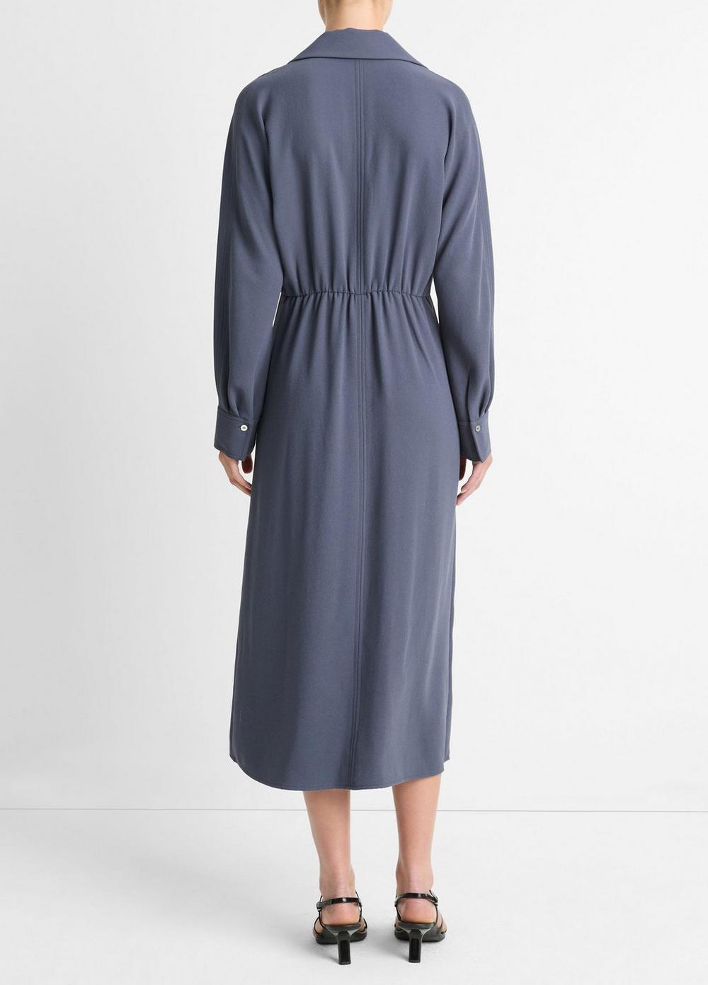 Womens Shaped Collar Dolman-Sleeve Dress, White Sand, Size XXS Vince Product Image