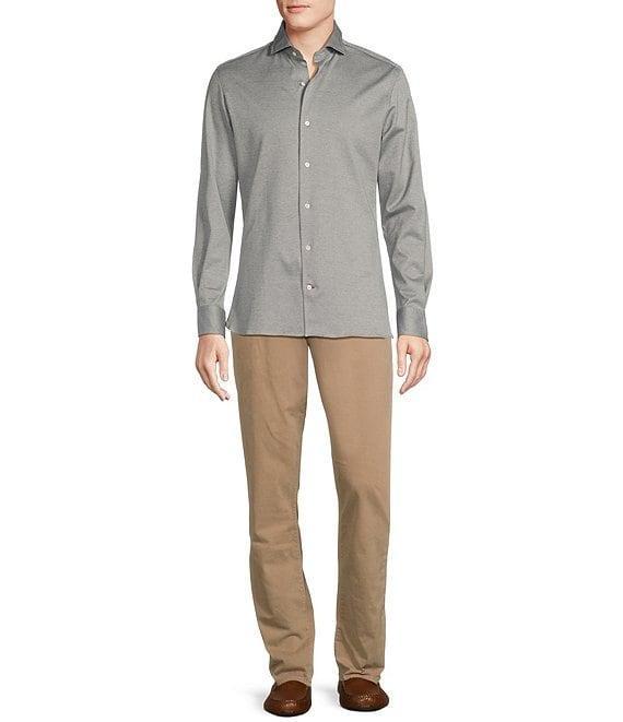 Cremieux Blue Label Print Jacquard Long Sleeve Woven Shirt Product Image
