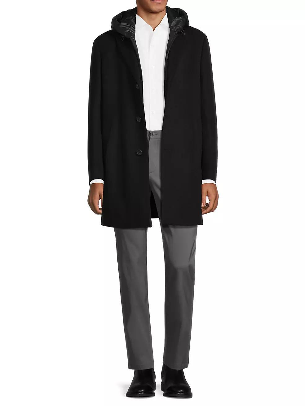 Trenton Wool-Cashmere Puffer Hood Coat Product Image