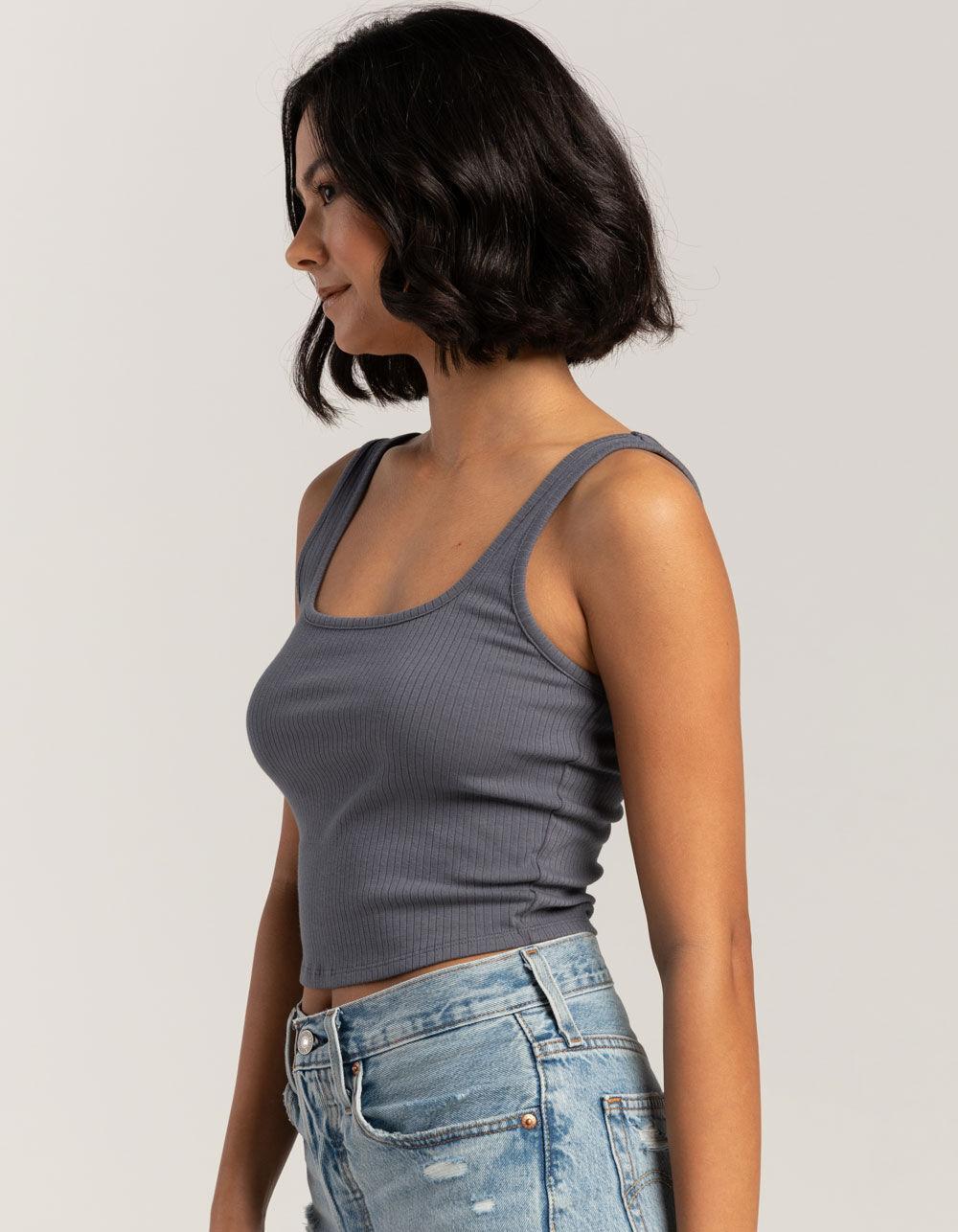 TILLYS Square Neck Womens Tank Top - DUSK Product Image