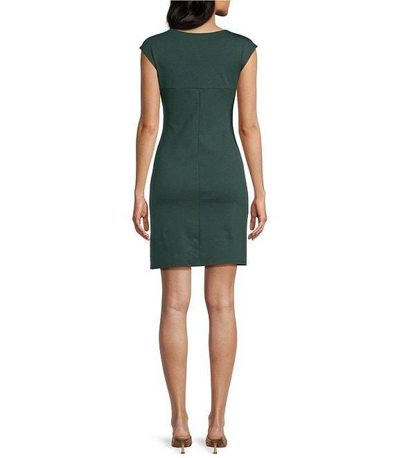Moa Moa Square Neck Cap Sleeve Mini Dress Product Image