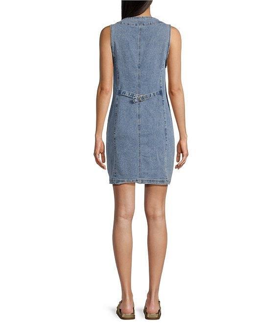 Vigoss Sleeveless Denim Dress Product Image