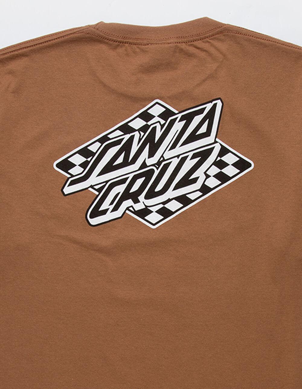 SANTA CRUZ Check Diamond Dot Mens Tee - LIGHT BROWN Product Image