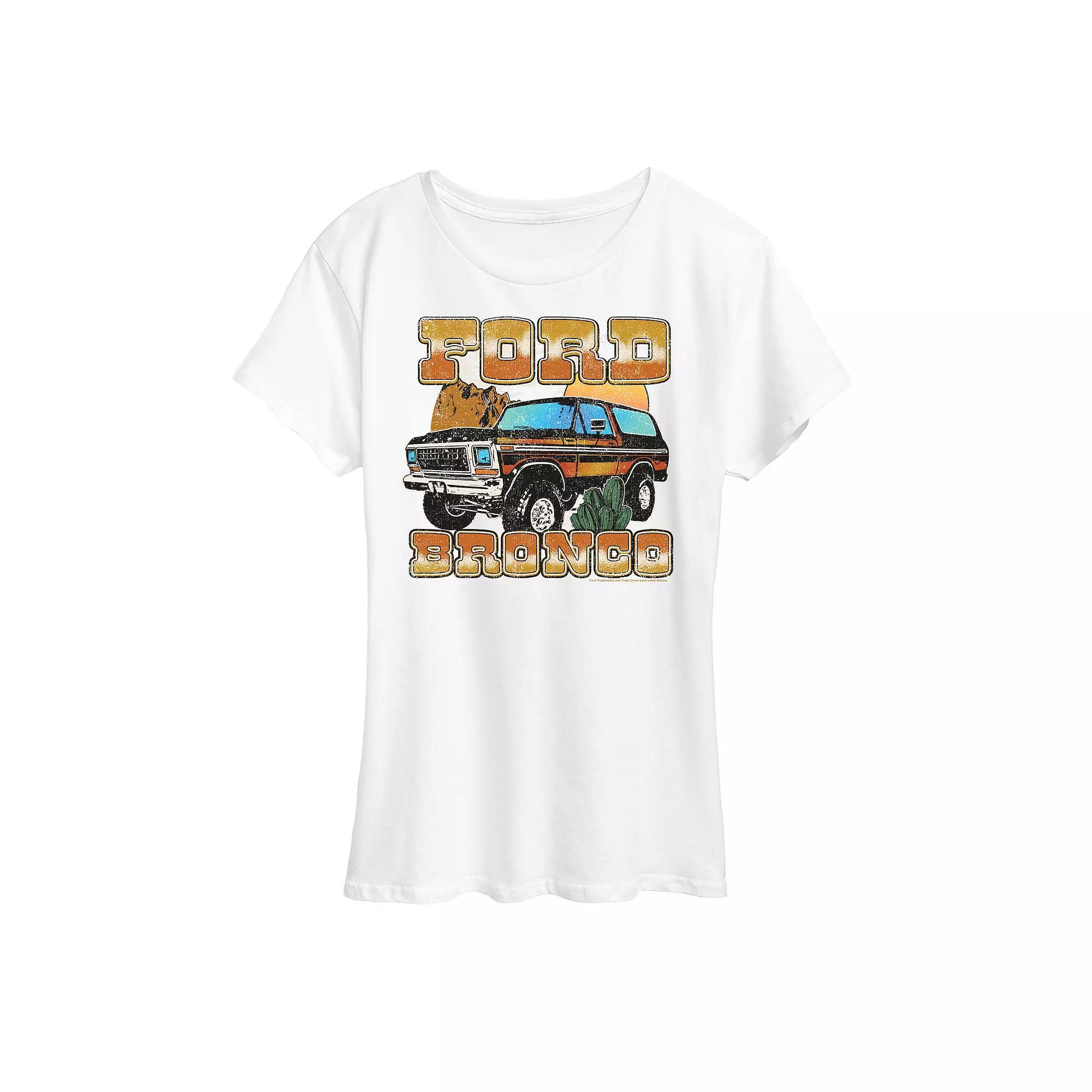 Womens Ford Vintage Bronco Desert Graphic Tee Product Image