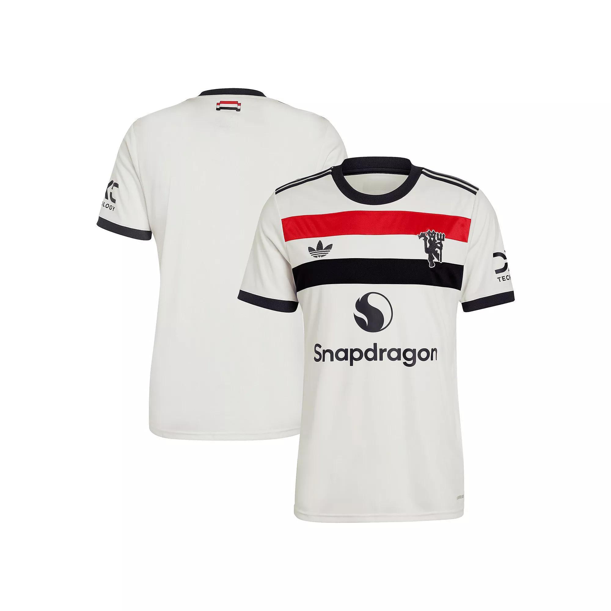 Mens adidas Originals Cream Manchester United 2024/25 Third Replica Jersey Product Image