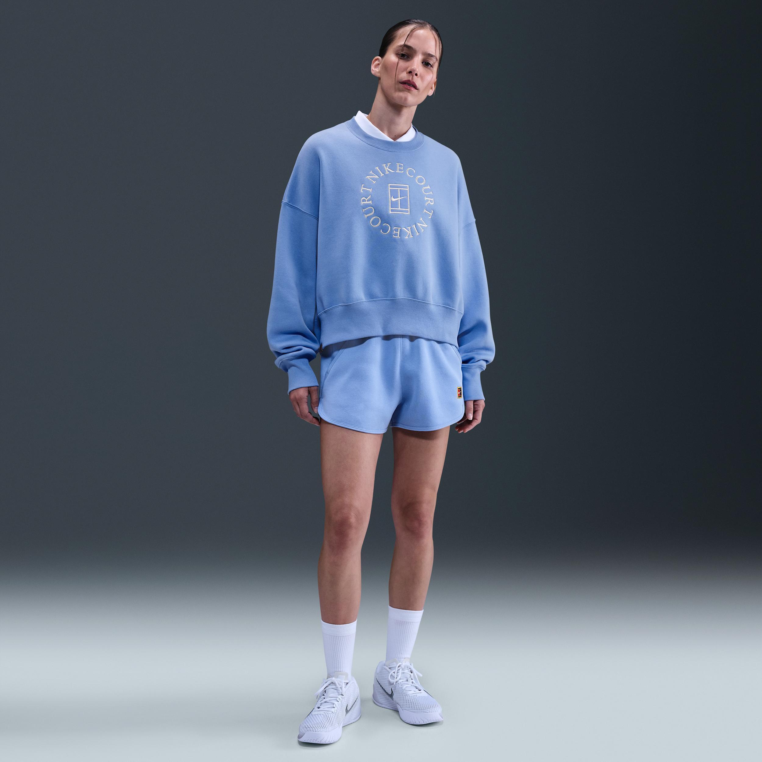 Nike Women's Court Heritage Phoenix Fleece Over-Oversized Crew-Neck Sweatshirt Product Image