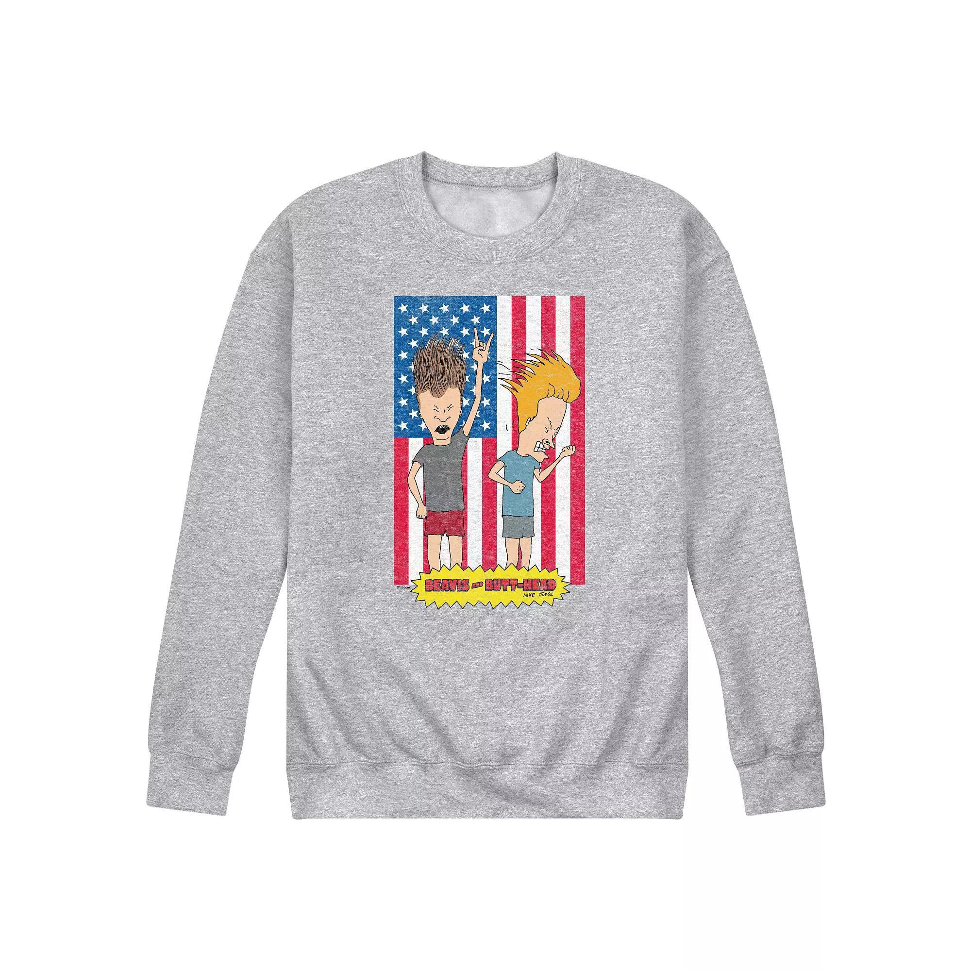 Mens Beavis And Butthead Americana Sweatshirt Product Image