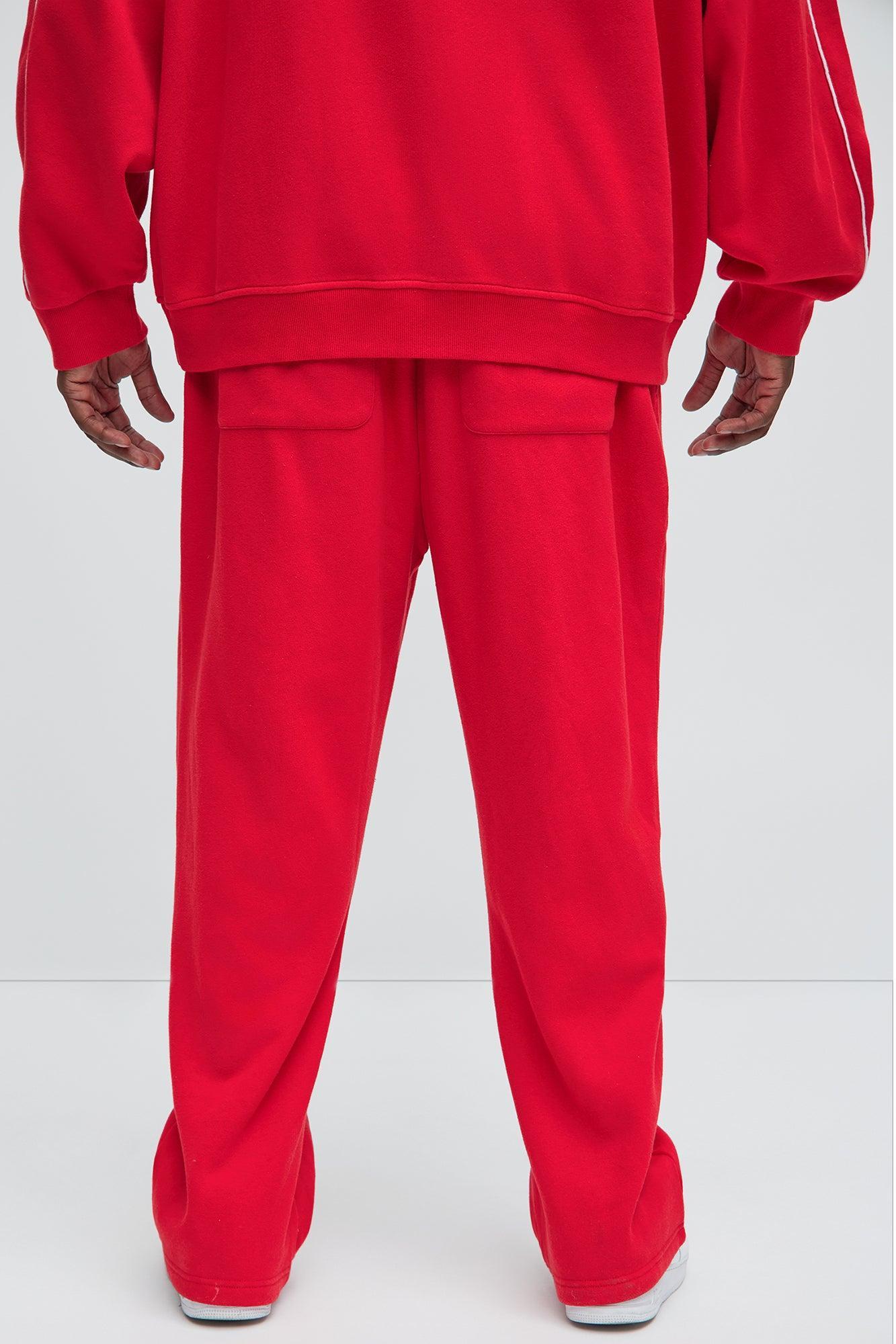 Tyson Just Go With It Straight Sweatpants - Red Product Image
