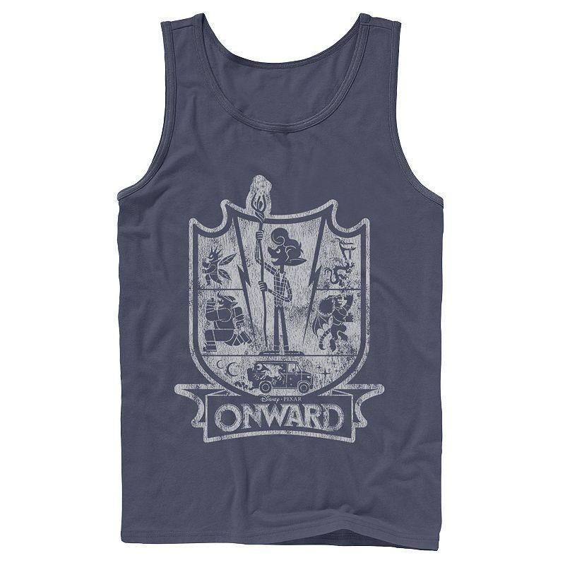 Men's Disney / Pixar Onward Crest Tank Top, Size: Small, Blue Product Image
