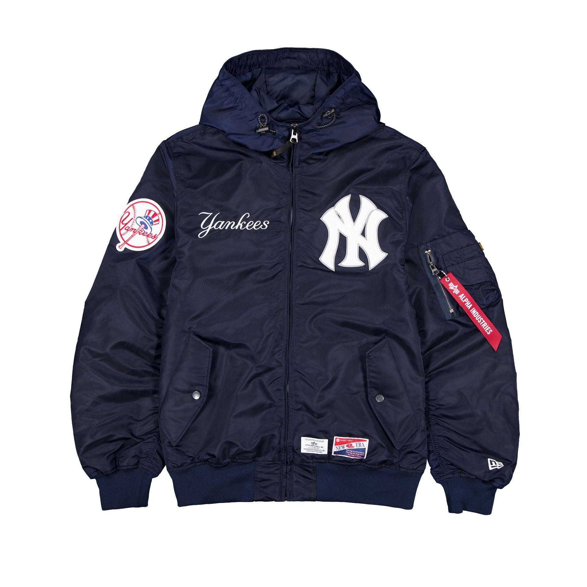 Alpha Industries x New York Yankees L-2B Hooded Bomber Jacket Brown Male Product Image