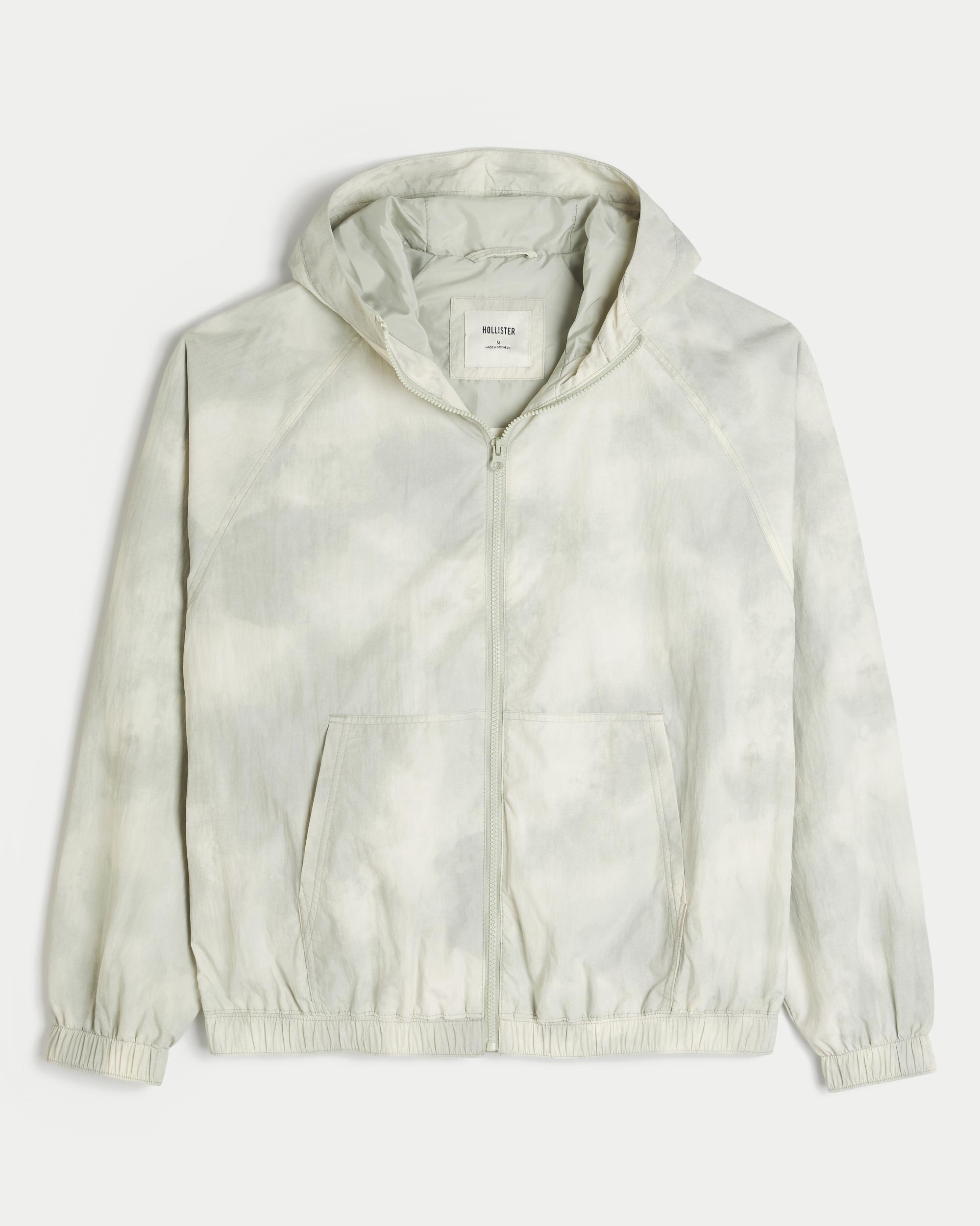 Camo Zip-Up Windbreaker Jacket Product Image