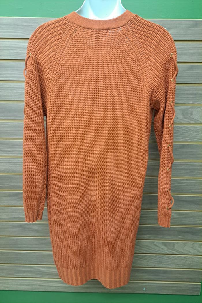 Plus Knit Cardigan Criss Cross Arm Product Image