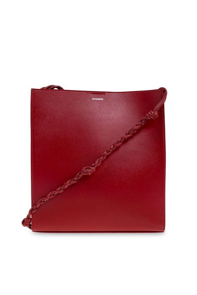 JIL SANDER Medium Tangle Shoulder Bag In Red Product Image