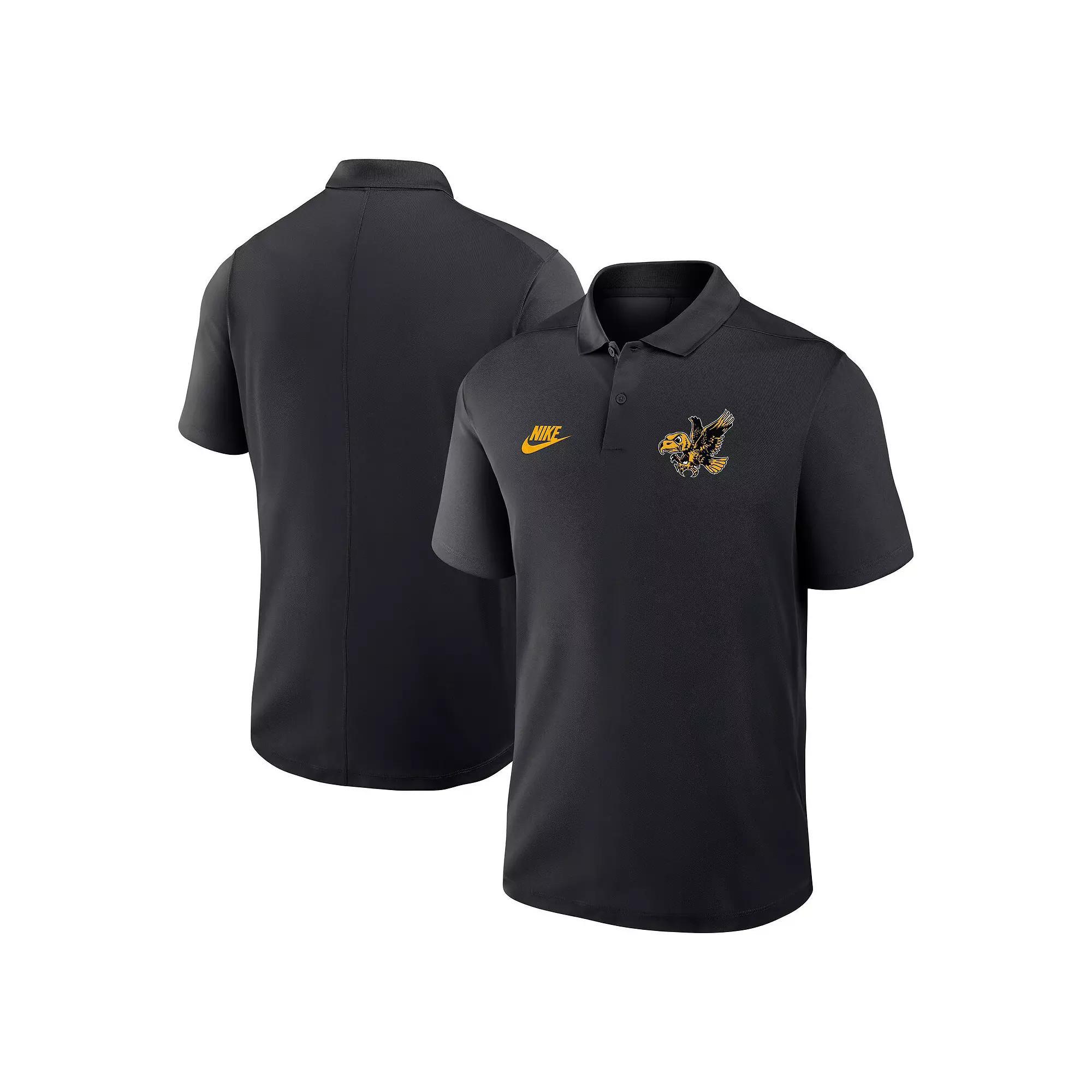 Men's Nike Anthracite LSU Tigers Primetime Victory Legacy Vault Logo Performance Polo, Size: Large, Grey Product Image
