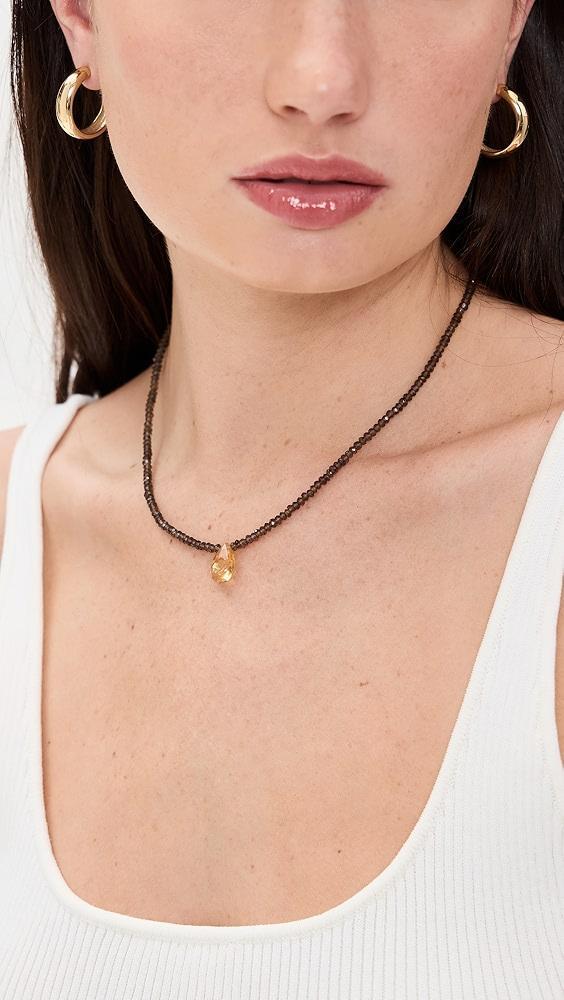 JIA JIA 14k Smoky Quartz Citrine Necklace | Shopbop Product Image