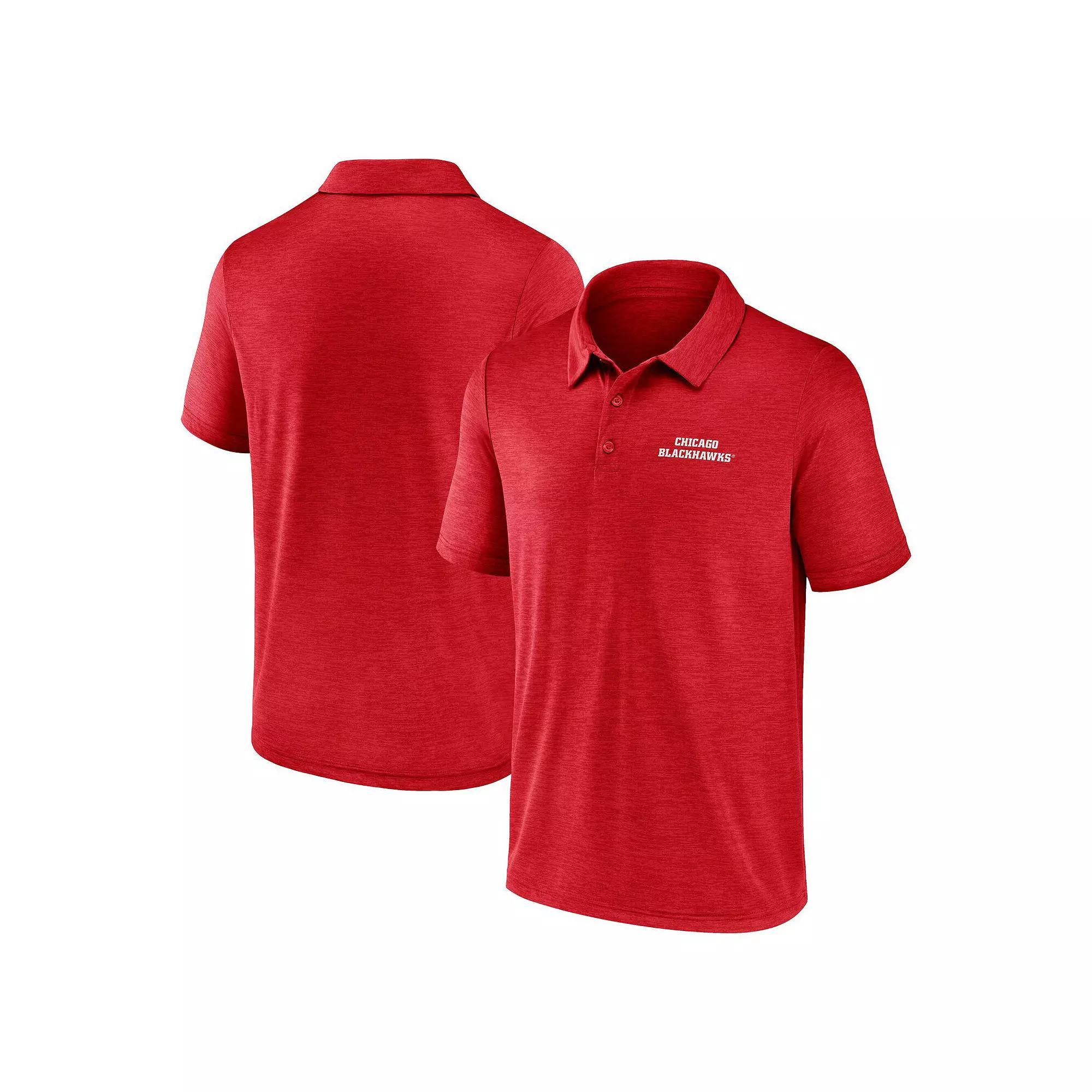 Men's Red Chicago Blackhawks Unstoppable Polo, Size: Small Product Image