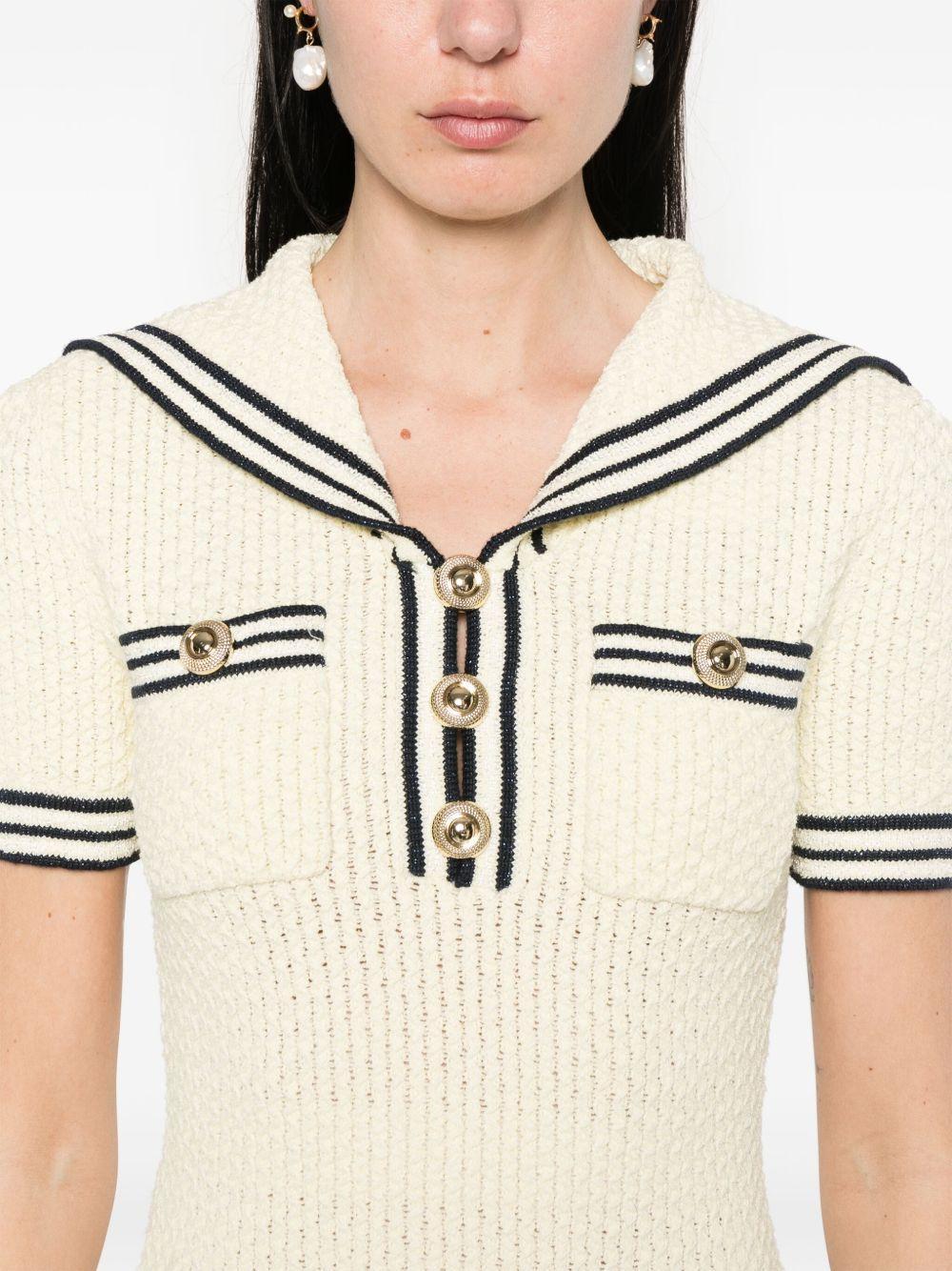 textured knitted mini dress Product Image