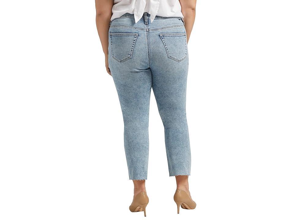Jag Plus Size Ruby Mid Rise Straight Cropped Jeans Product Image