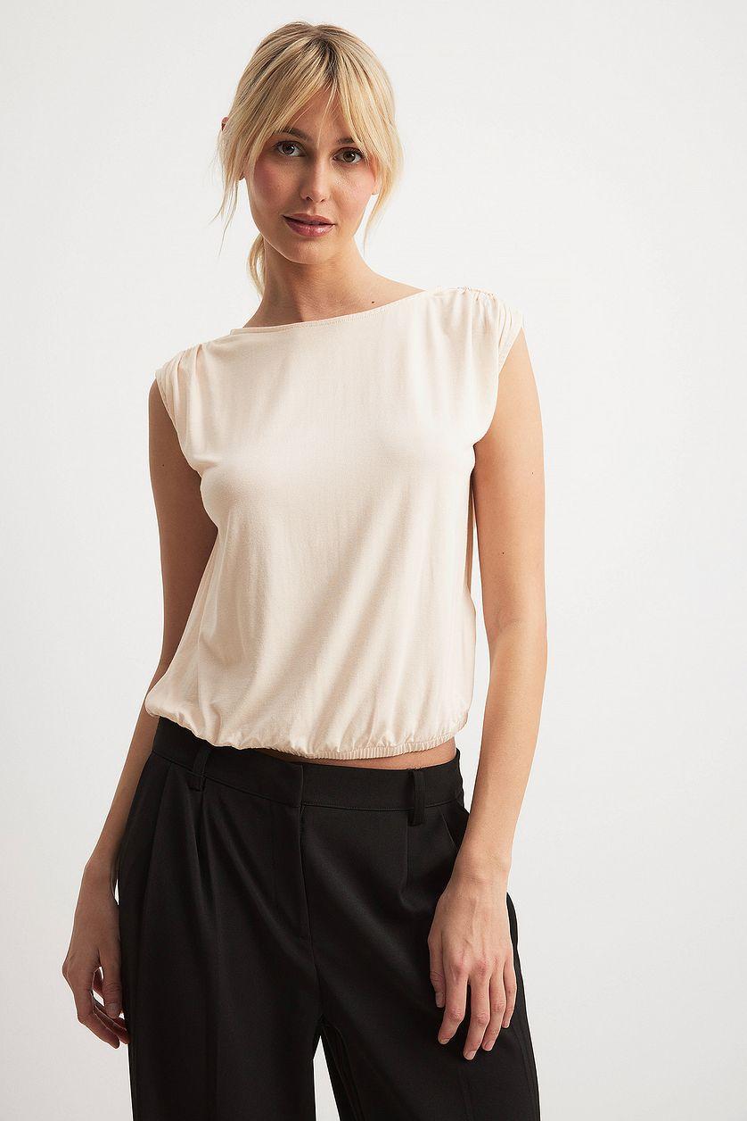 Draped Jersey Top Product Image