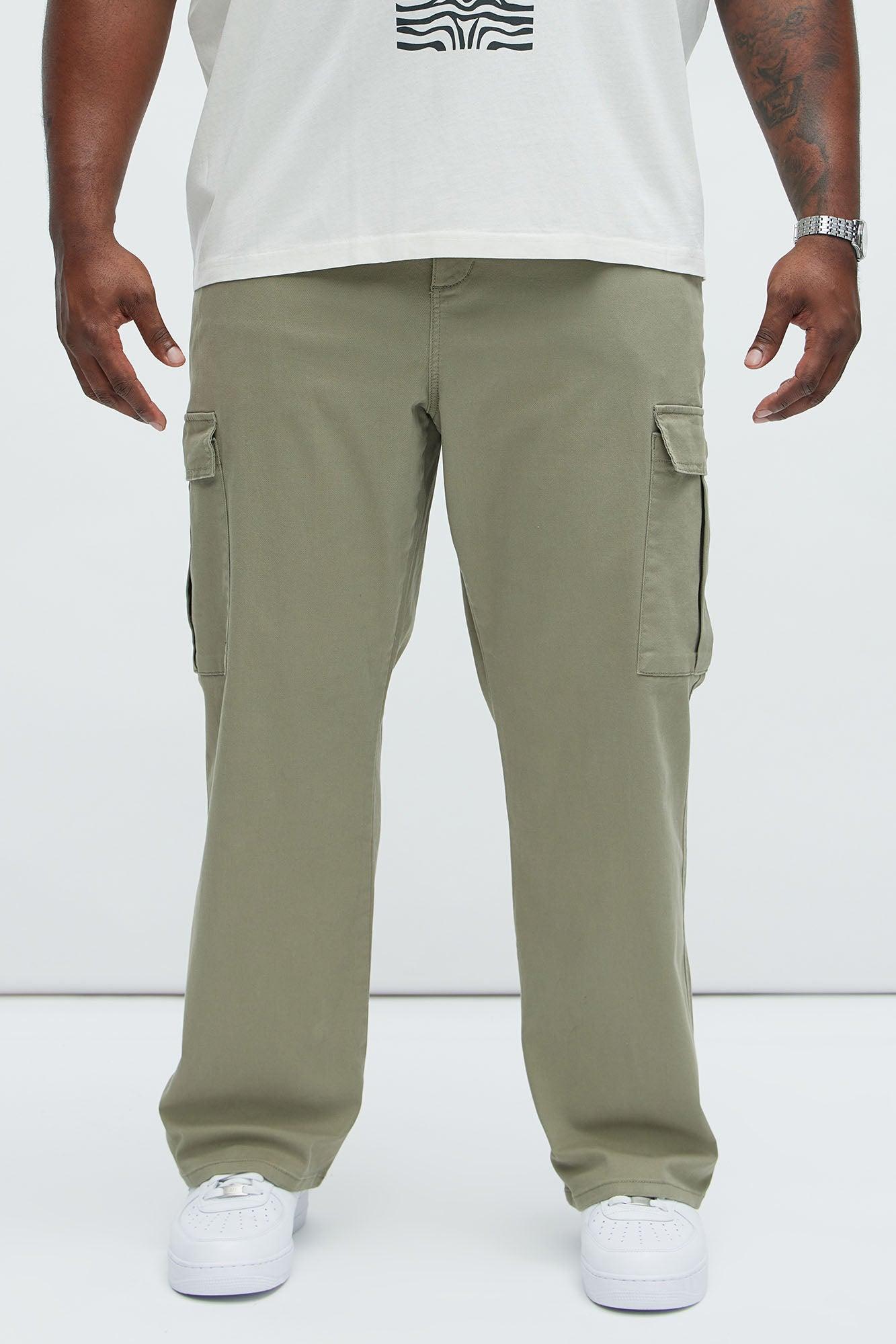 Kyle Straight Cargo Pants - Olive Product Image