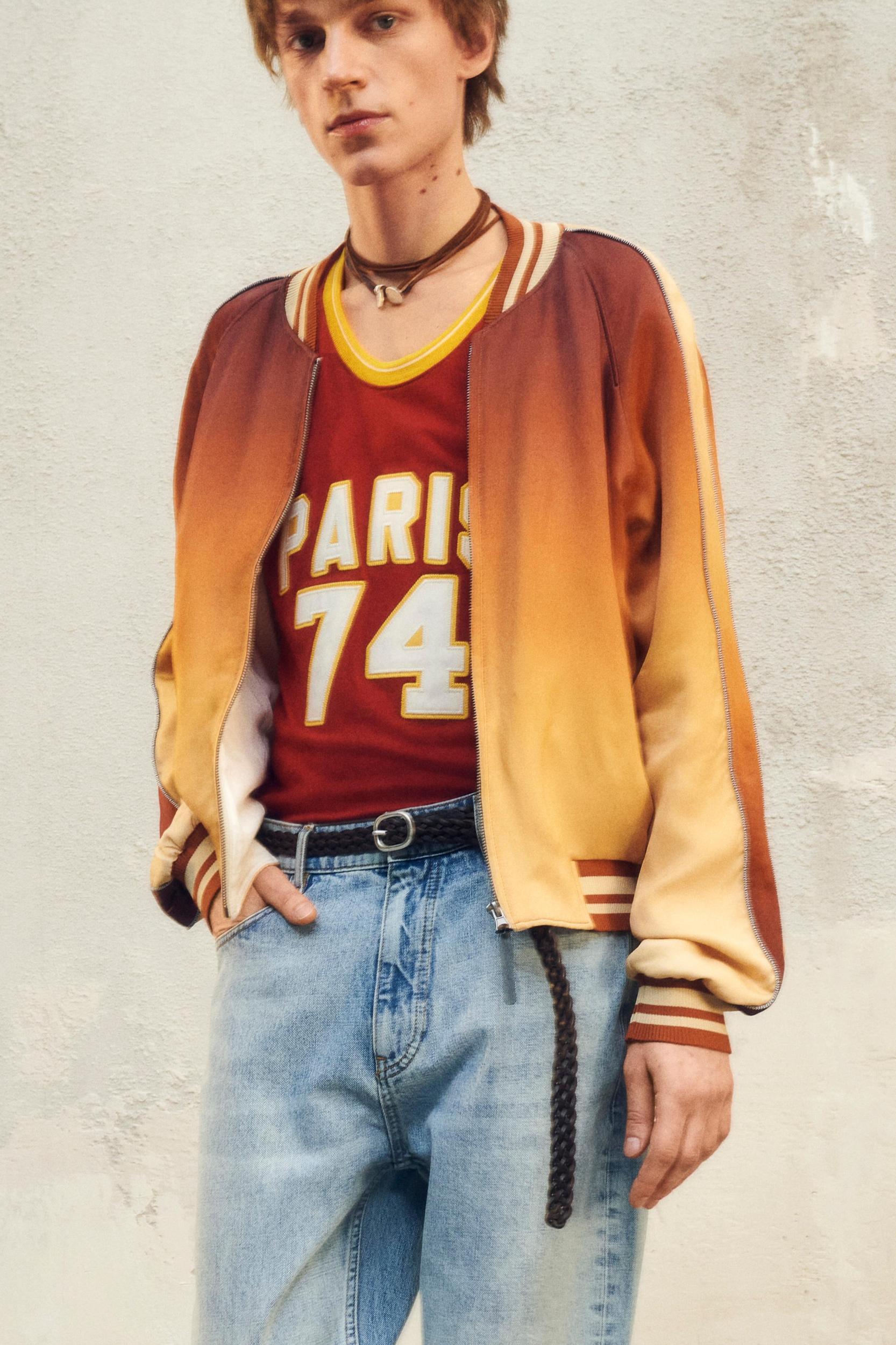 LIMITED EDITION OMBRE PRINT BOMBER JACKET Product Image