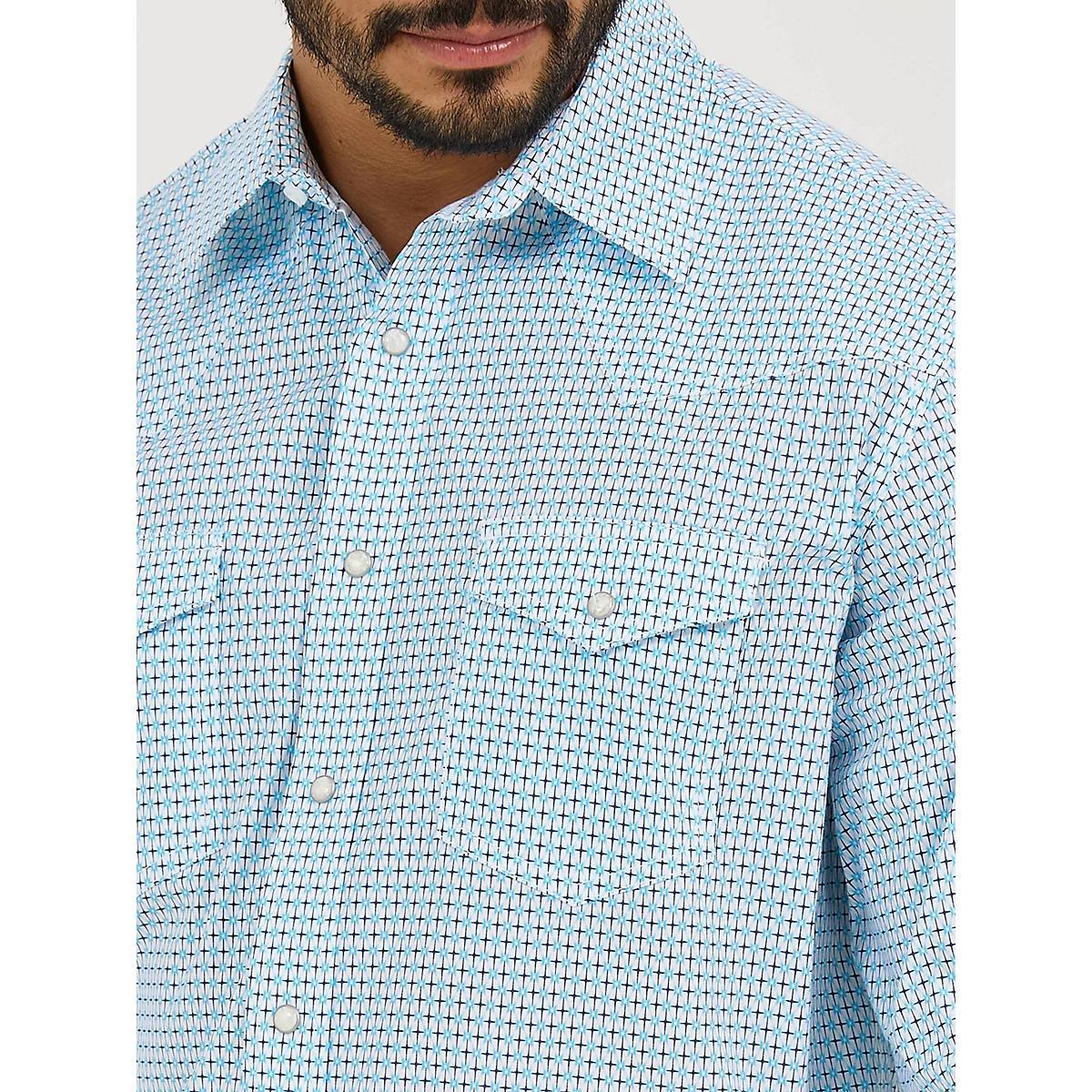 Men's 20X® Competition Advanced Comfort Long Sleeve Two Pocket Western Snap Shirt in Sangria Diamonds Product Image
