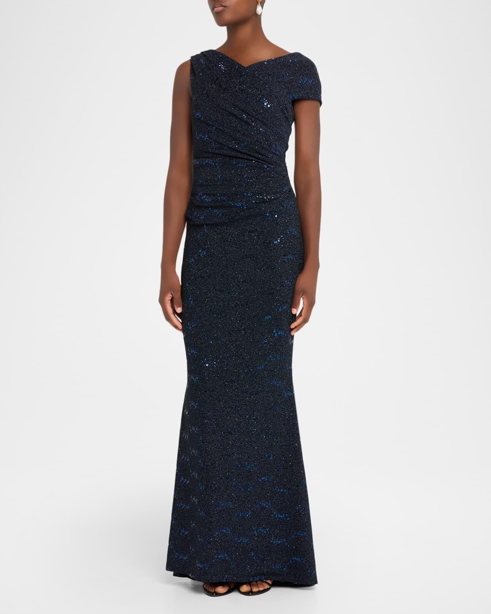 Stardust Jersey Off-The-Shoulder Gown Product Image