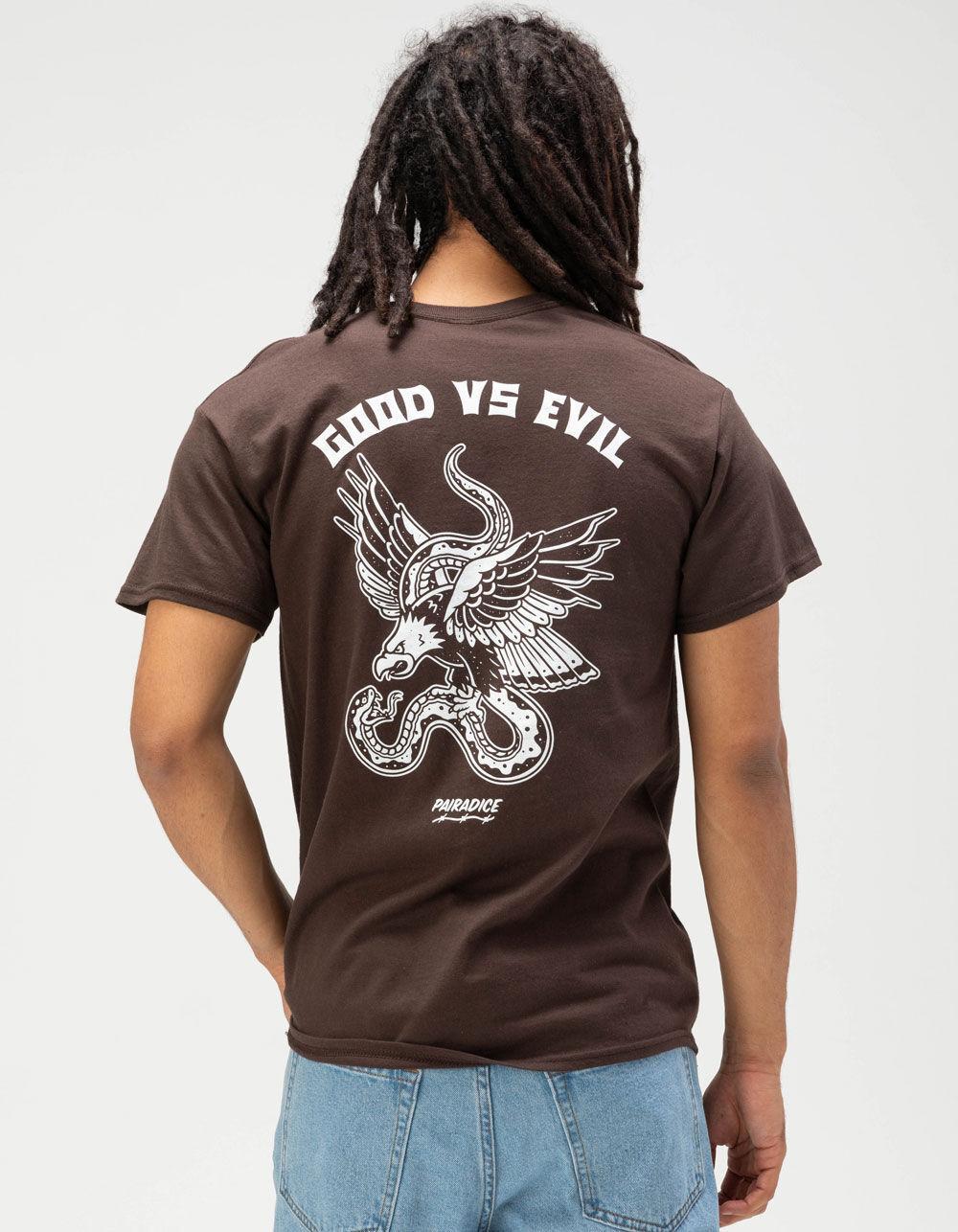 WELCOME TO PAIRADICE Good Vs. Evil Mens Tee Product Image