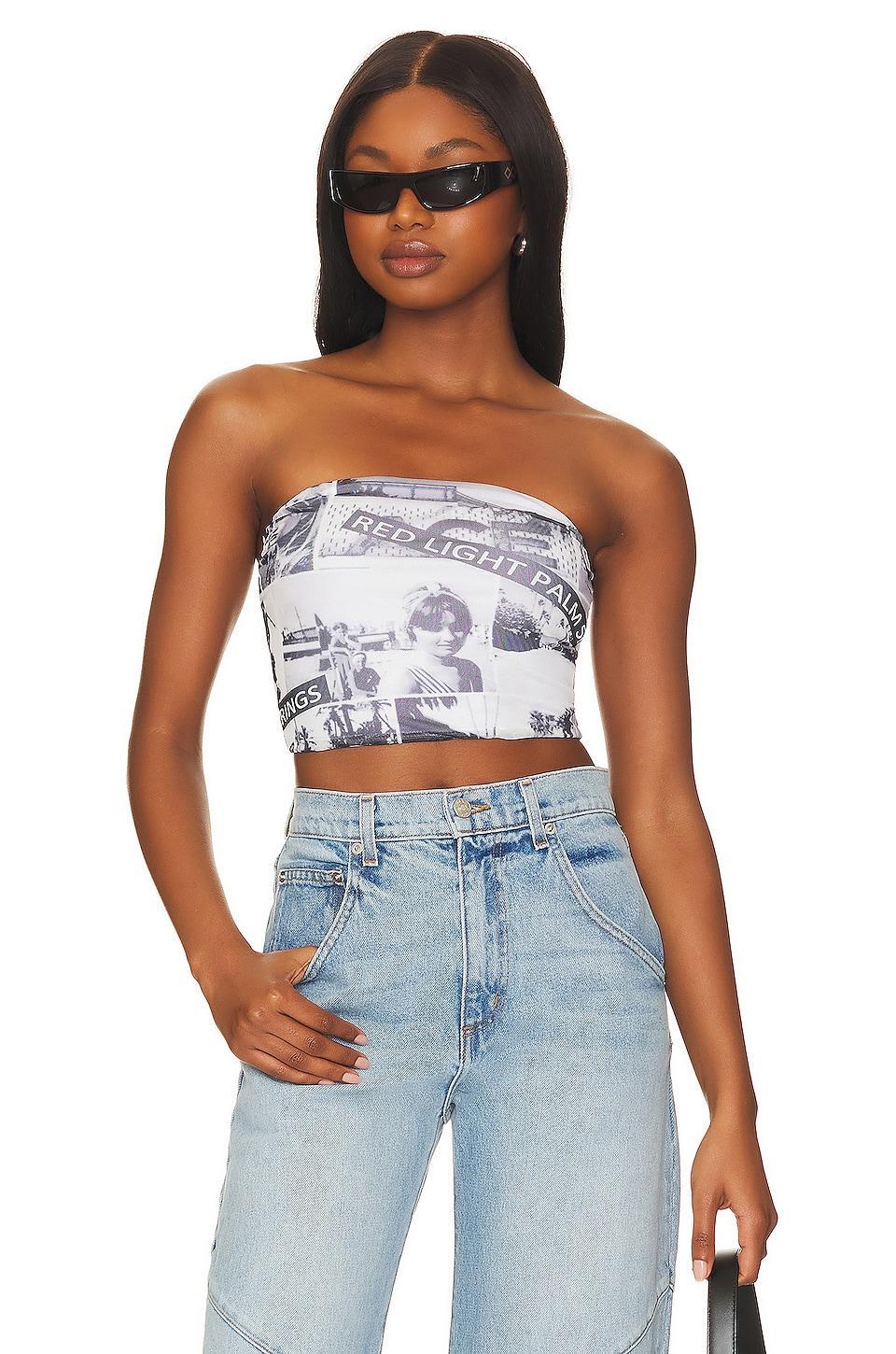 Sheena Strapless Crop Top superdown Product Image
