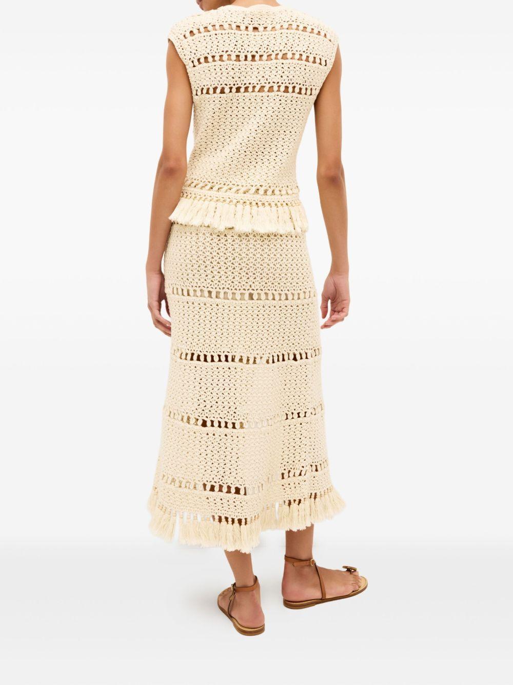 Petra crochet midi skirt Product Image