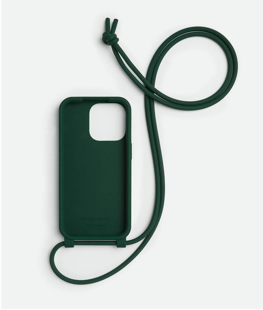 Men's iPhone 14 Pro Case On Strap in Emerald green Product Image